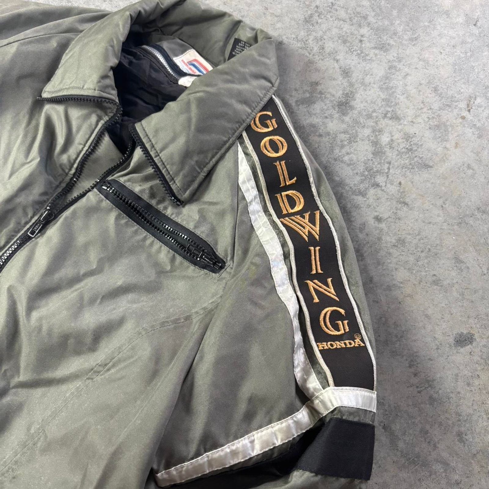 Honda × Vintage 70s Hondaline Honda Japanese Bomber Jacket Size US L / EU 52-54 / 3 - 1 Thumbnail