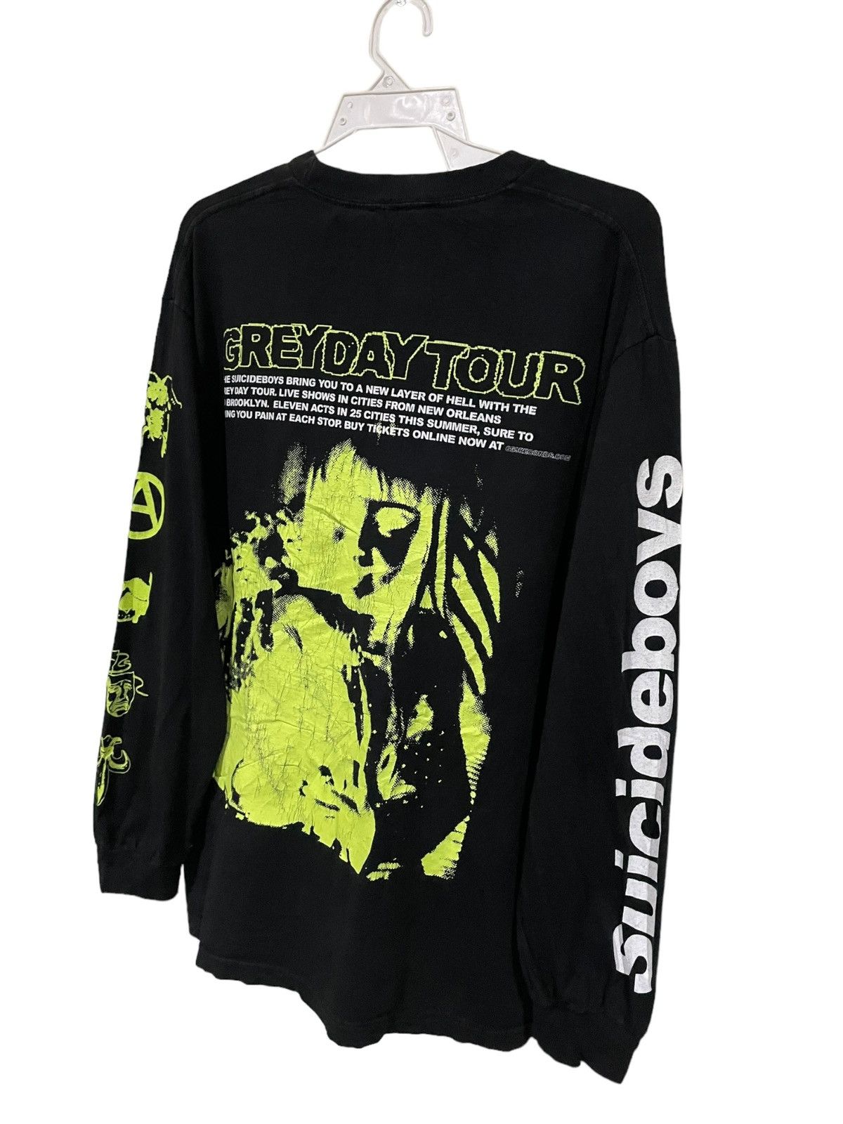 Fuck The Population Vintage Suicideboys Greyday Tour G59 Records Distressed Tee Size US L / EU 52-54 / 3 - 12 Thumbnail