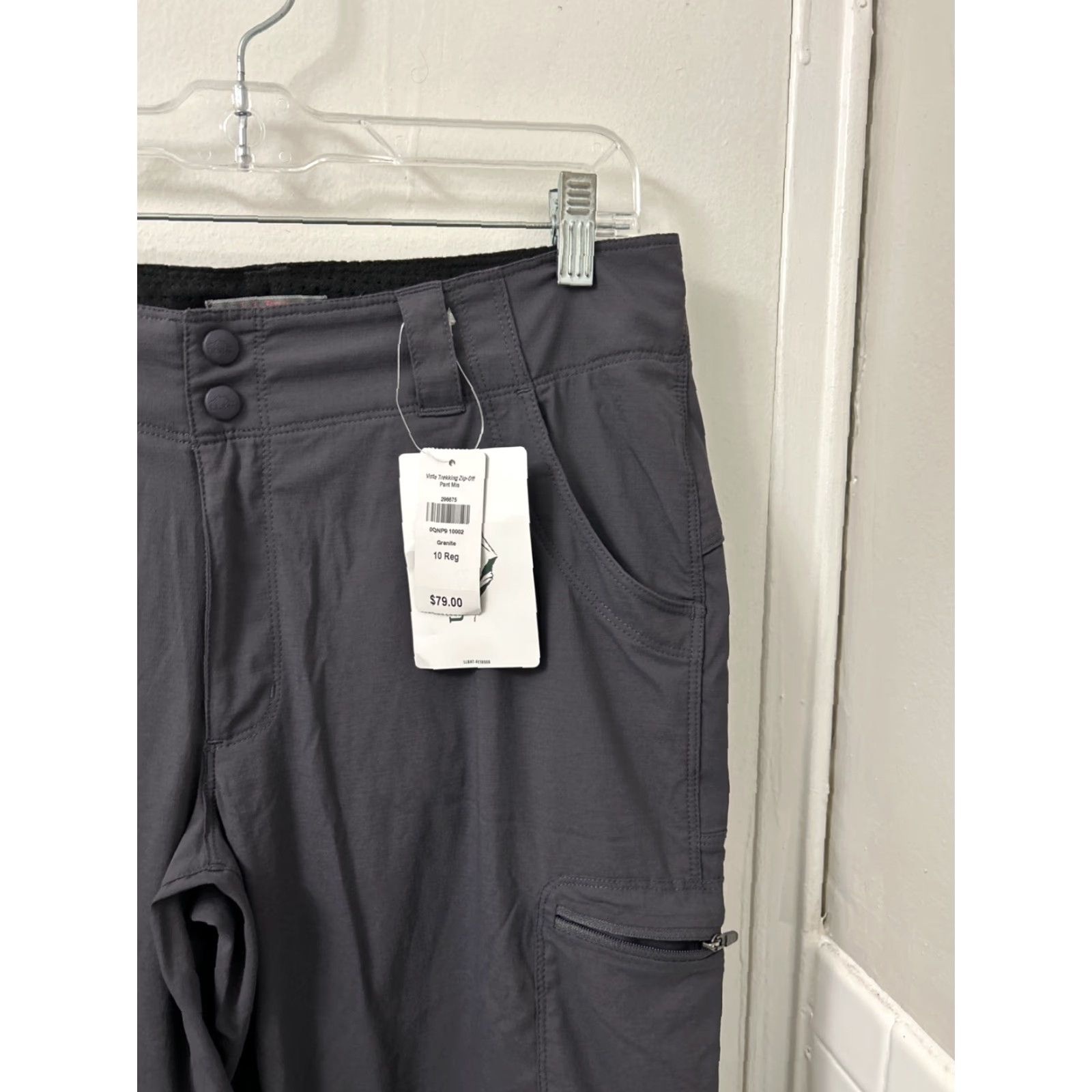 Vintage VINTAGE LL Bean Pants Womens 10 Gray Vista Trekking Zip Off Straight Leg Cargo 296675 Size 32" / US 10 / IT 46 - 4 Thumbnail