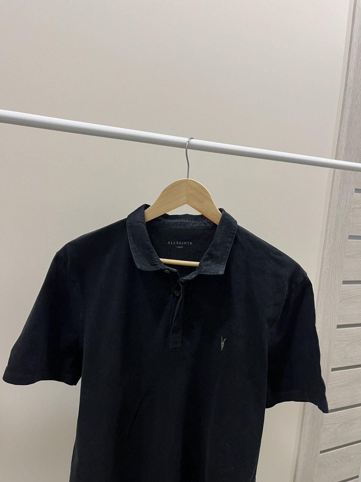 Allsaints Vintage All Saints Y2K Black Men’s Grail Polo Vintage 90s Size US L / EU 52-54 / 3 - 2 Thumbnail