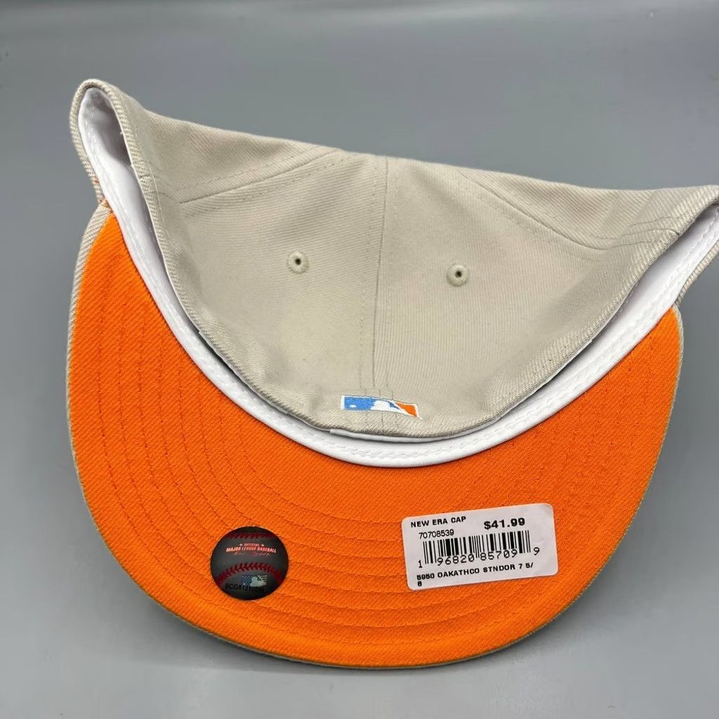 New Era Oakland Athletics Hat Men 7 5/8 59Fifty New Era Fitted Cap Size ONE SIZE - 7 Thumbnail
