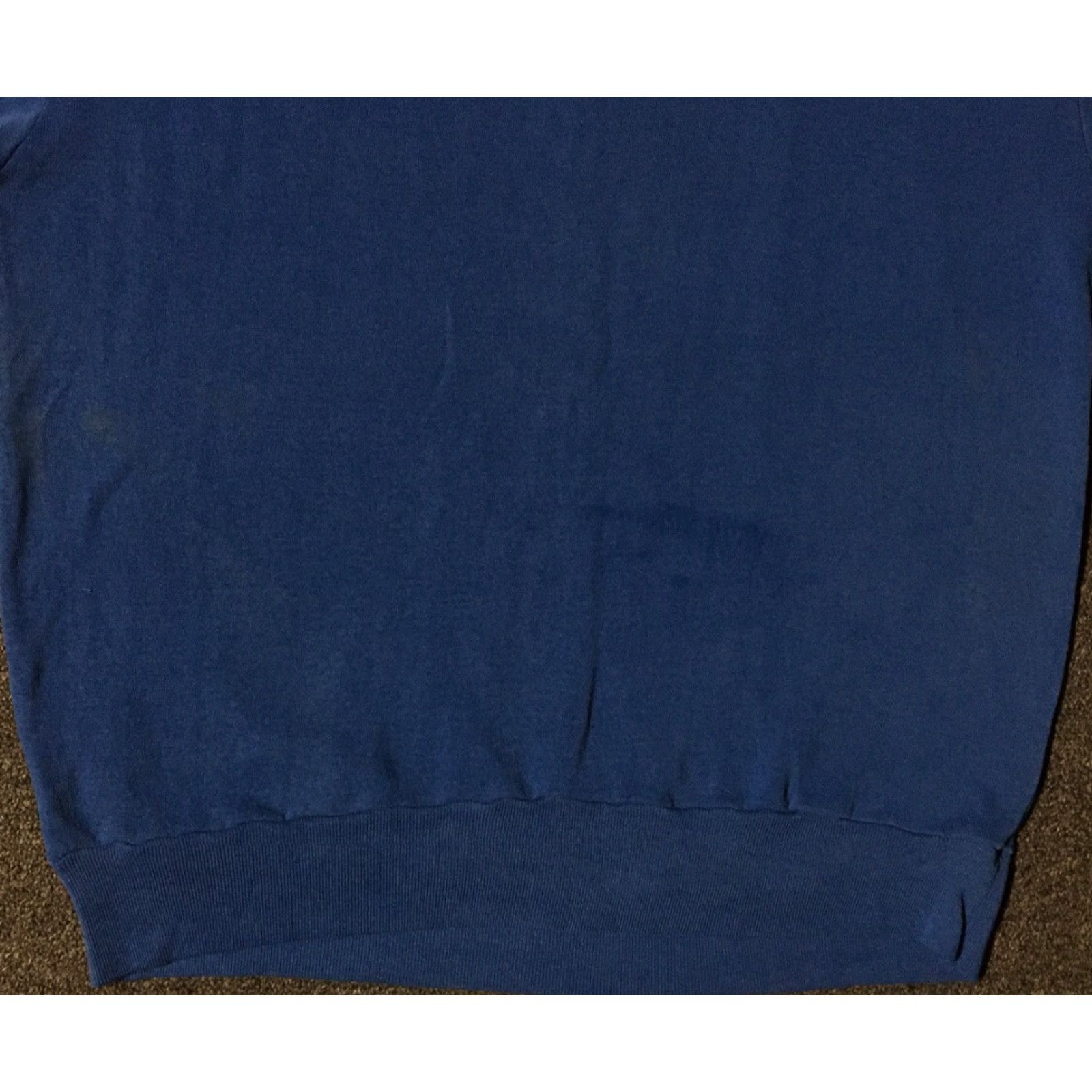 Vintage VINTAGE 90s USA Track Hoodie S Blue Distressed Sweatshirt Grunge Biker Skate Surf Pullover Men Small USA Made Size US S / EU 44-46 / 1 - 3 Thumbnail