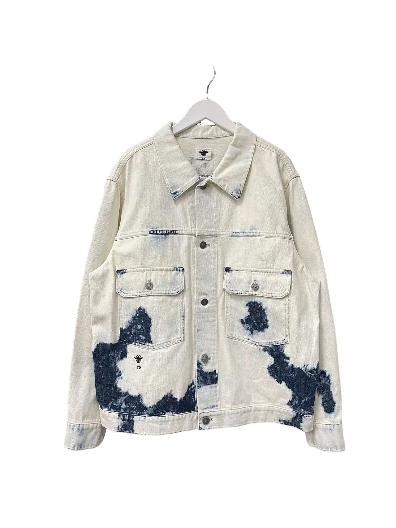Dior Dior Tie-Dye Bee Denim Jacket Size 38 Size S / US 4 / IT 40 - 1 Thumbnail