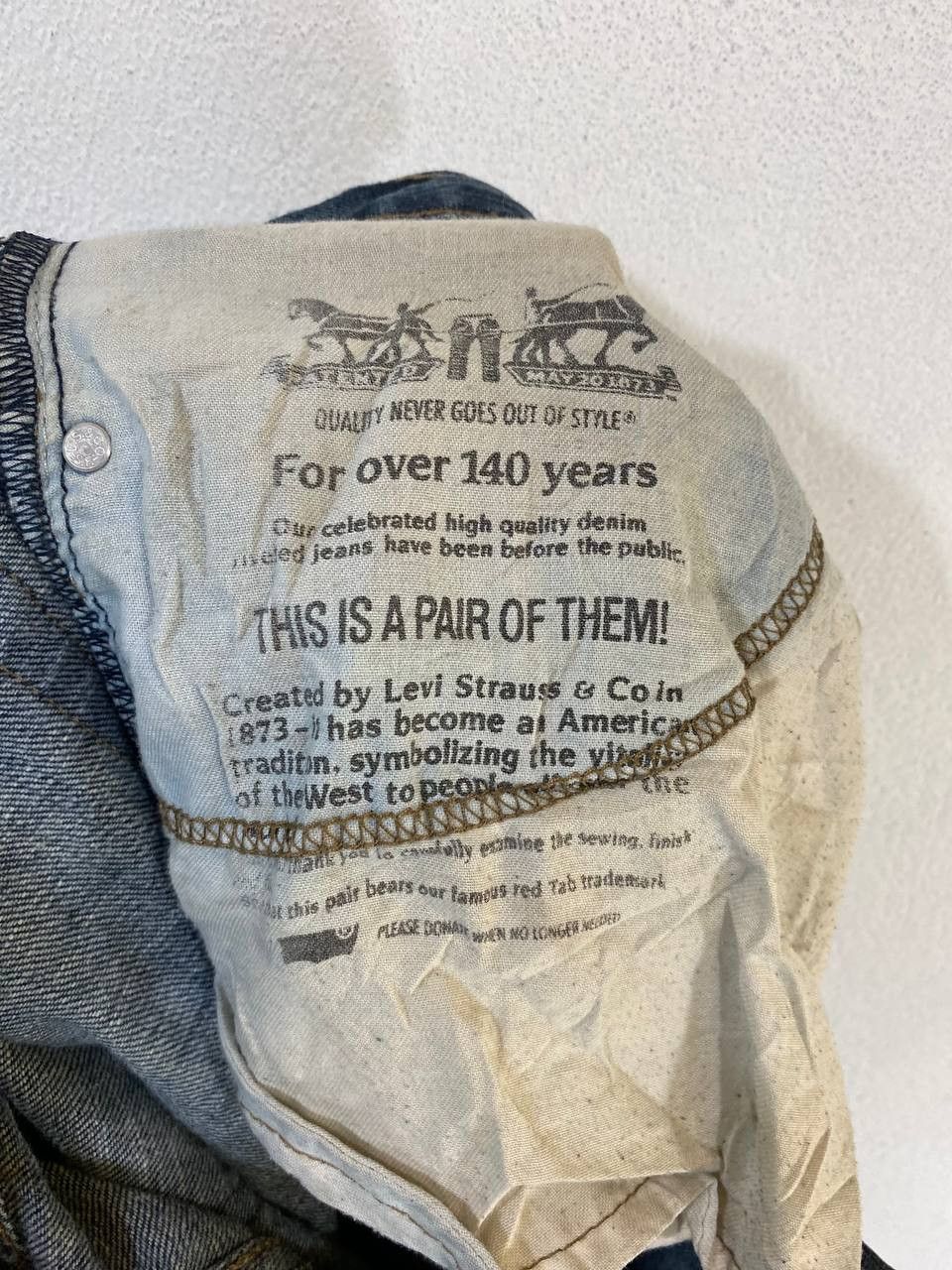 Levi's levis 514 nice faded design denim Size US 38 / EU 54 - 10 Thumbnail