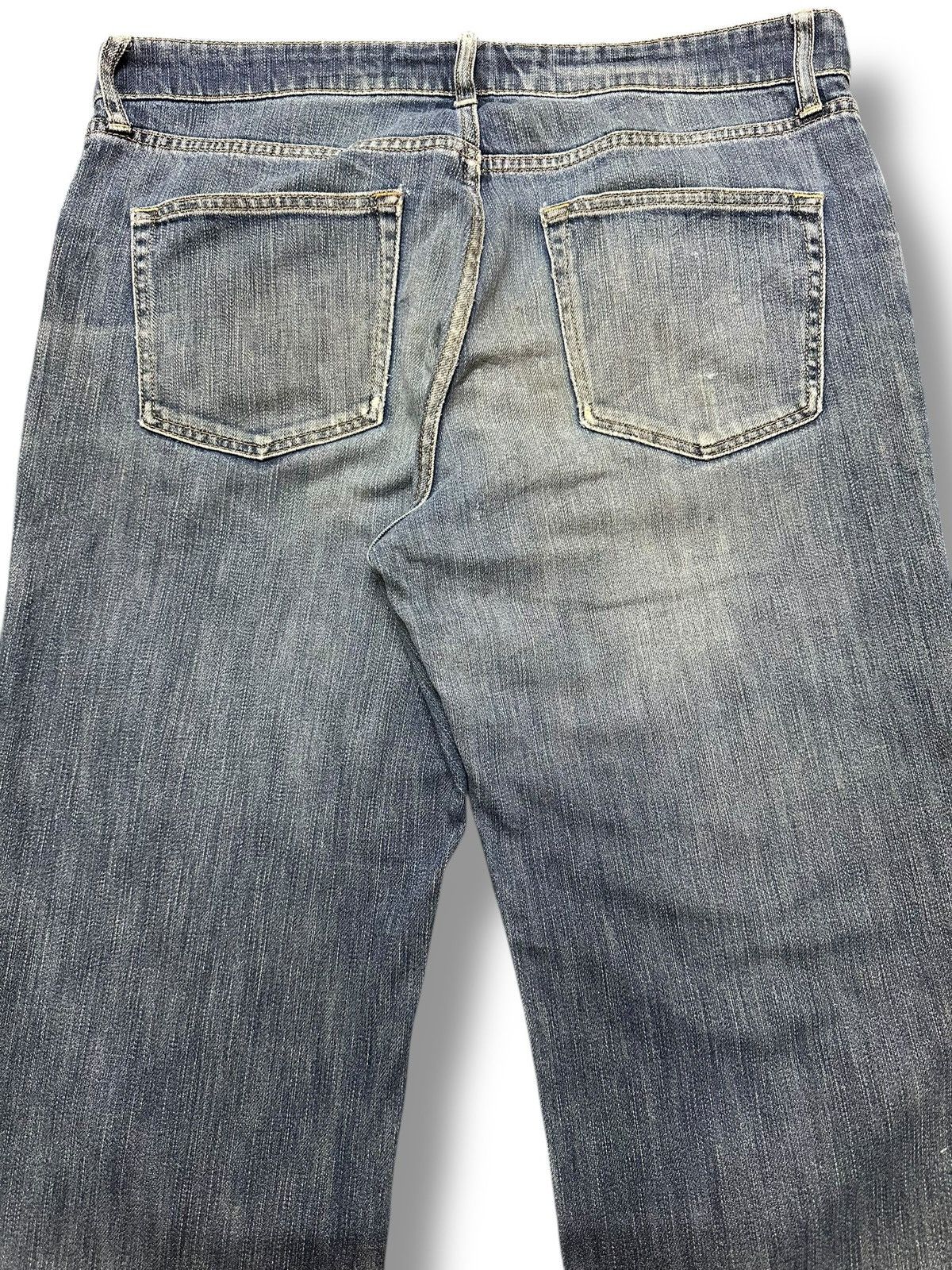 Japanese Brand Vintage Uniqlo Distressed Jeans With Baggy Loose Style Faded Size US 35 - 5 Thumbnail