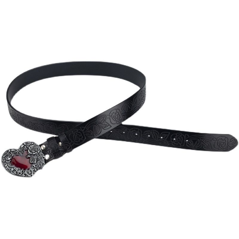 Designer New Design Vintage Belt Riveted Belts Menswear Accessories Size ONE SIZE - 5 Thumbnail