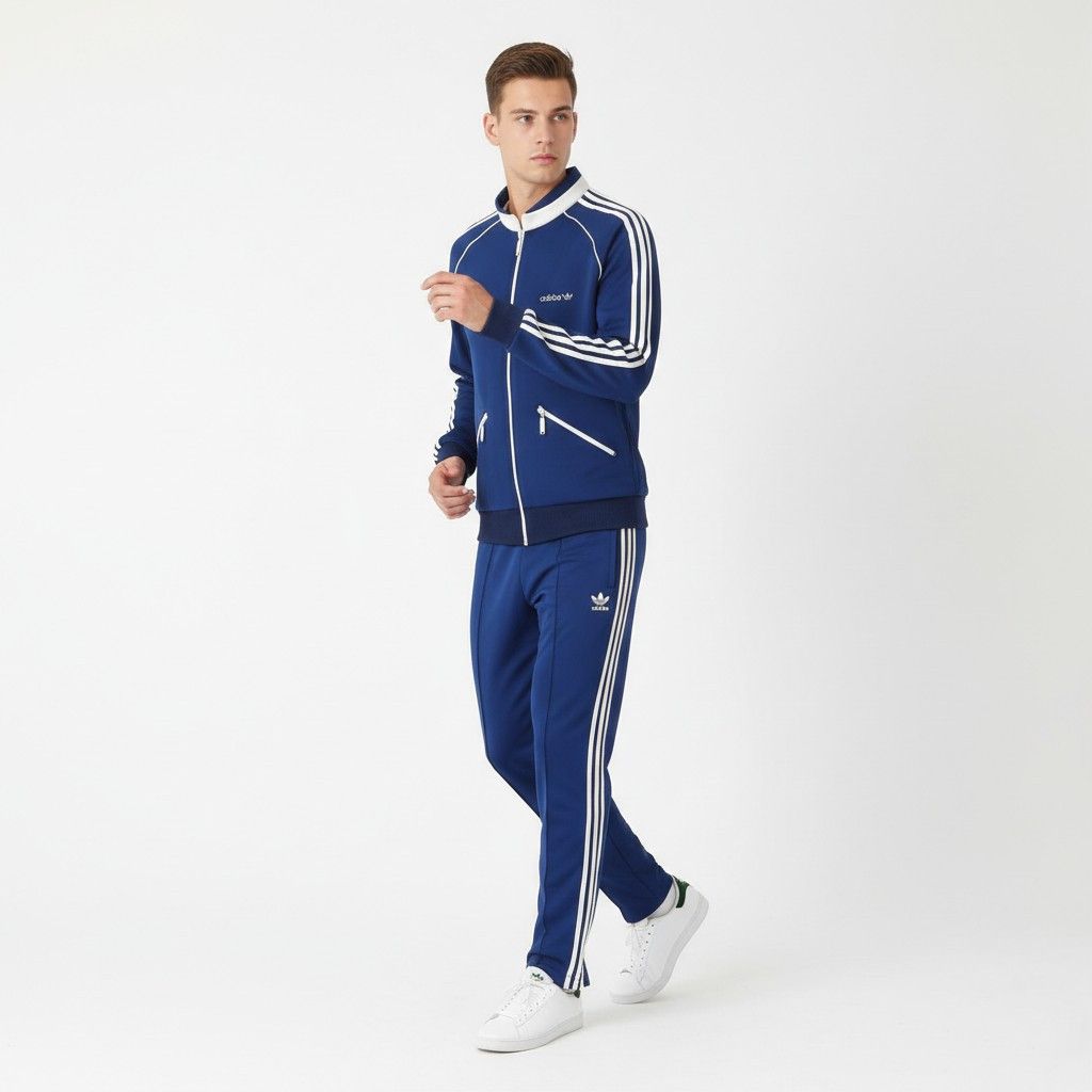 Adidas Adidas Real Vintage 70s Beckenbauer Men 52 L Track Top 2039 Size US L / EU 52-54 / 3 - 1 Thumbnail