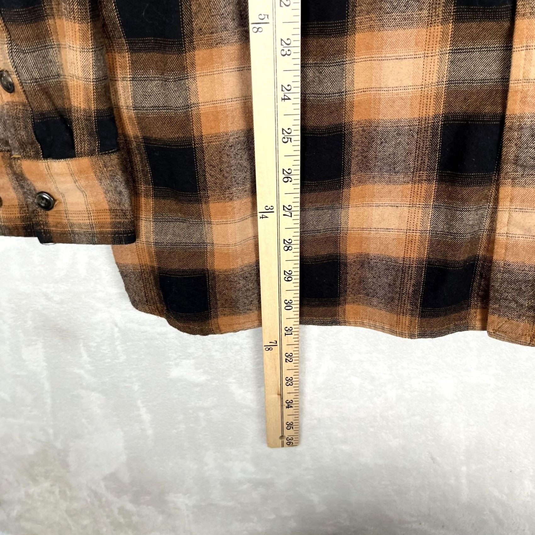 Walls Walls Shirt Mens XL Brown Plaid Flannel Long Sleeve Button Front Casual Size US XL / EU 56 / 4 - 3 Thumbnail