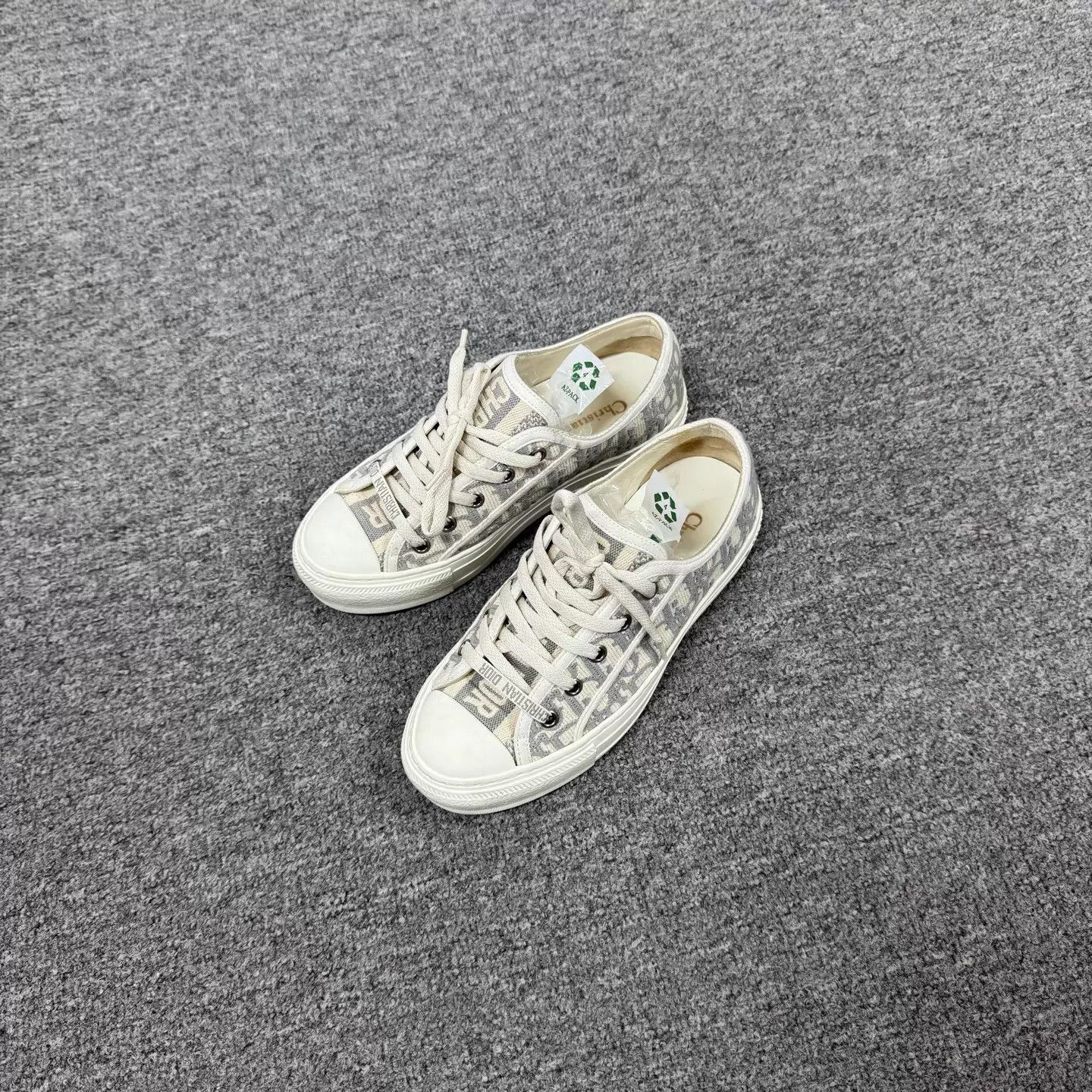 Dior Dior Oblique Print Logo Platform Canvas Sneaker Size US 5 / IT 35 - 2 Thumbnail