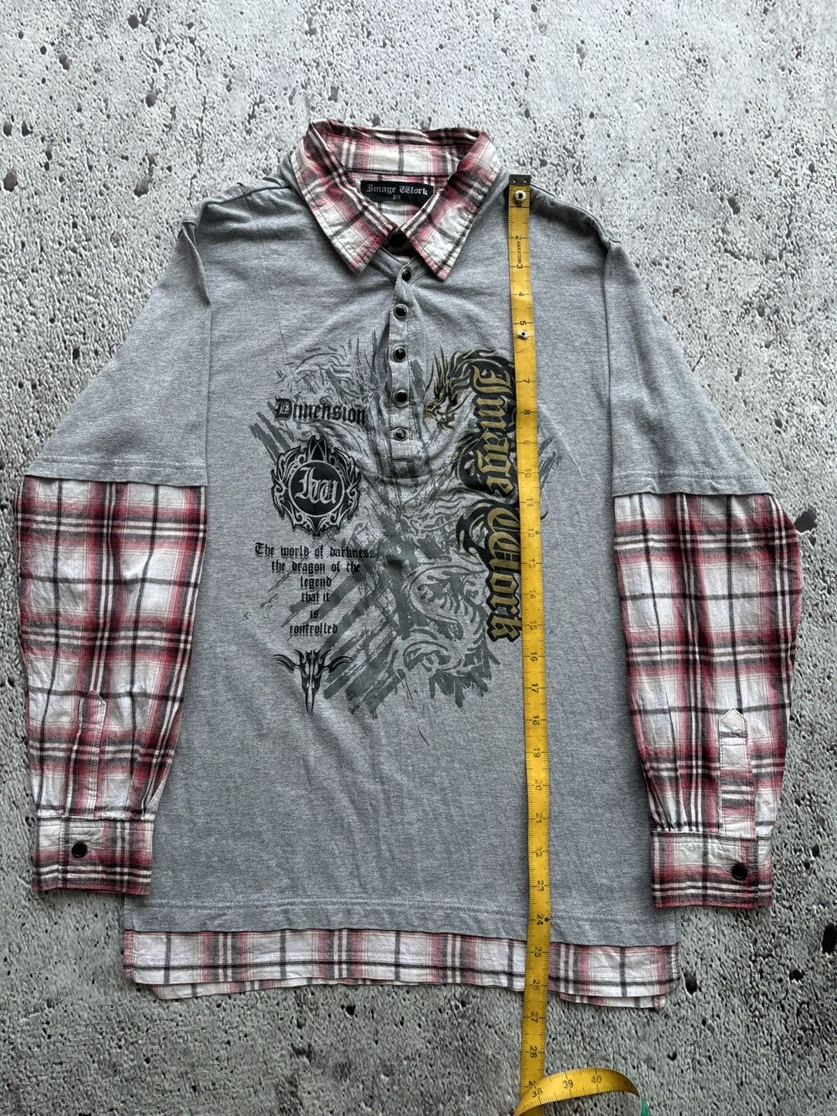 Hysteric Glamour Y2k Double layer Image work punk style shirt Size US M / EU 48-50 / 2 - 9 Thumbnail