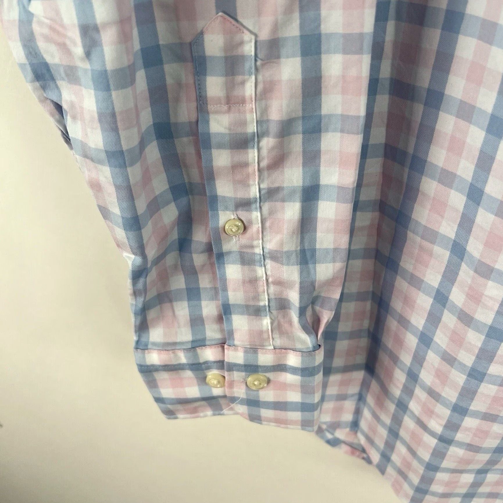 Peter Millar VINTAGE Peter Millar Checked Button-Down Shirt Mens XL Long Sleeve Blue/Pink Casual Business Wedding Size US XL / EU 56 / 4 - 4 Thumbnail