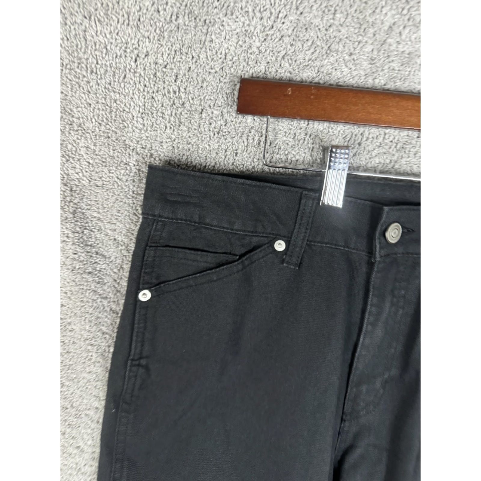 Von Dutch VINTAGE Von Dutch Jeans Mens 30x32 Black Carpenter Workwear Logo Size US 30 / EU 46 - 2 Thumbnail