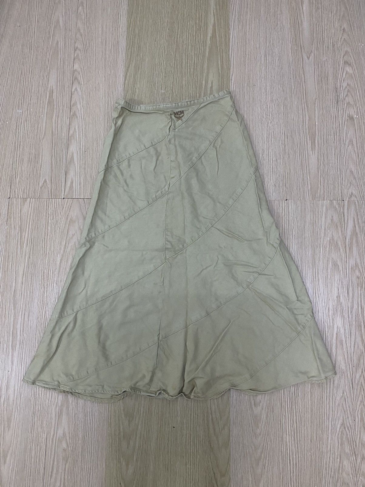 image of MCM Maxi Skirt in Brown, Women's (Size 28)