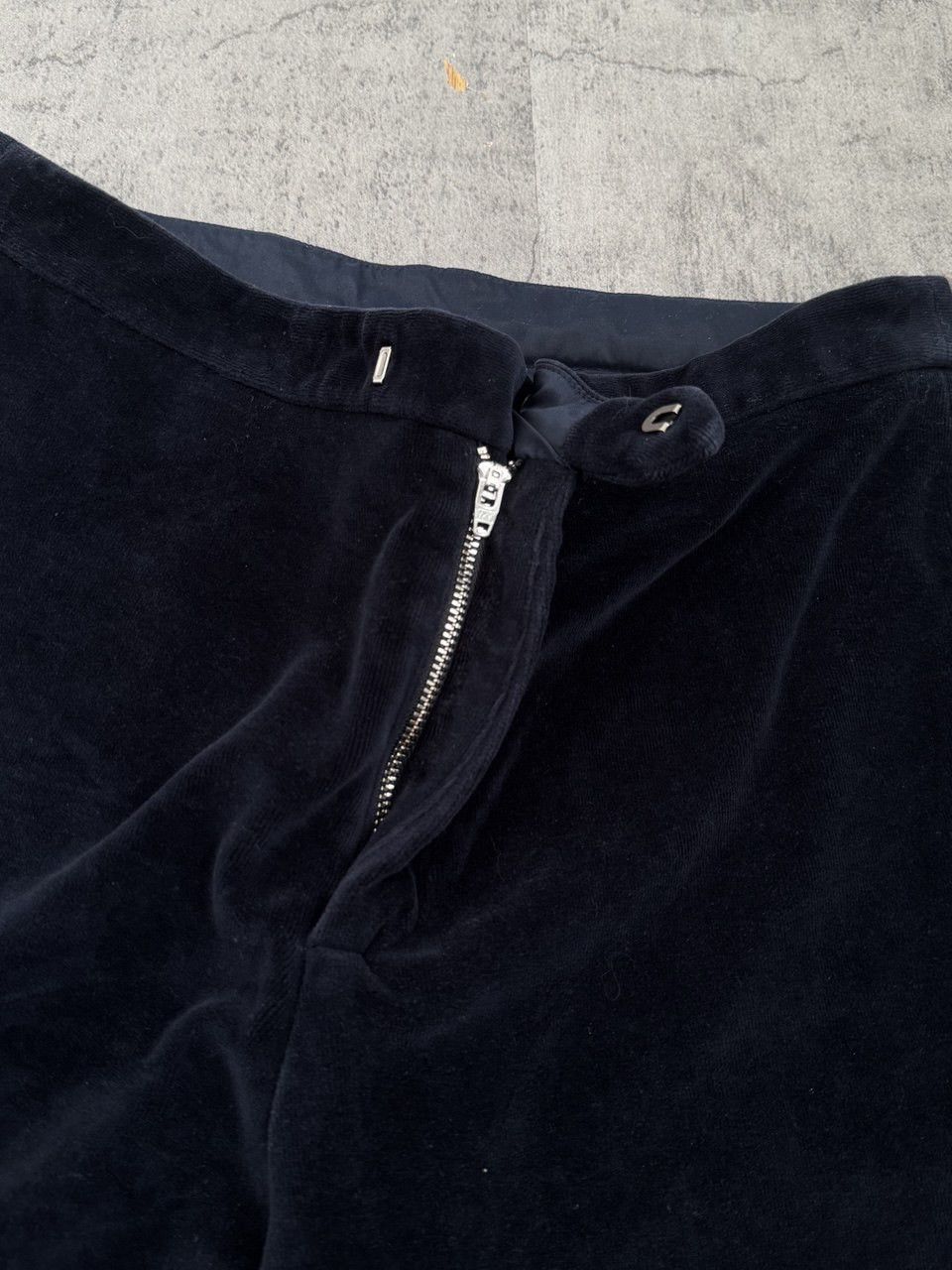 Circolo 1901 Circolo 1901 Velour Midnight Blue Flared Pants Size 28" / US 6 / IT 42 - 8 Thumbnail
