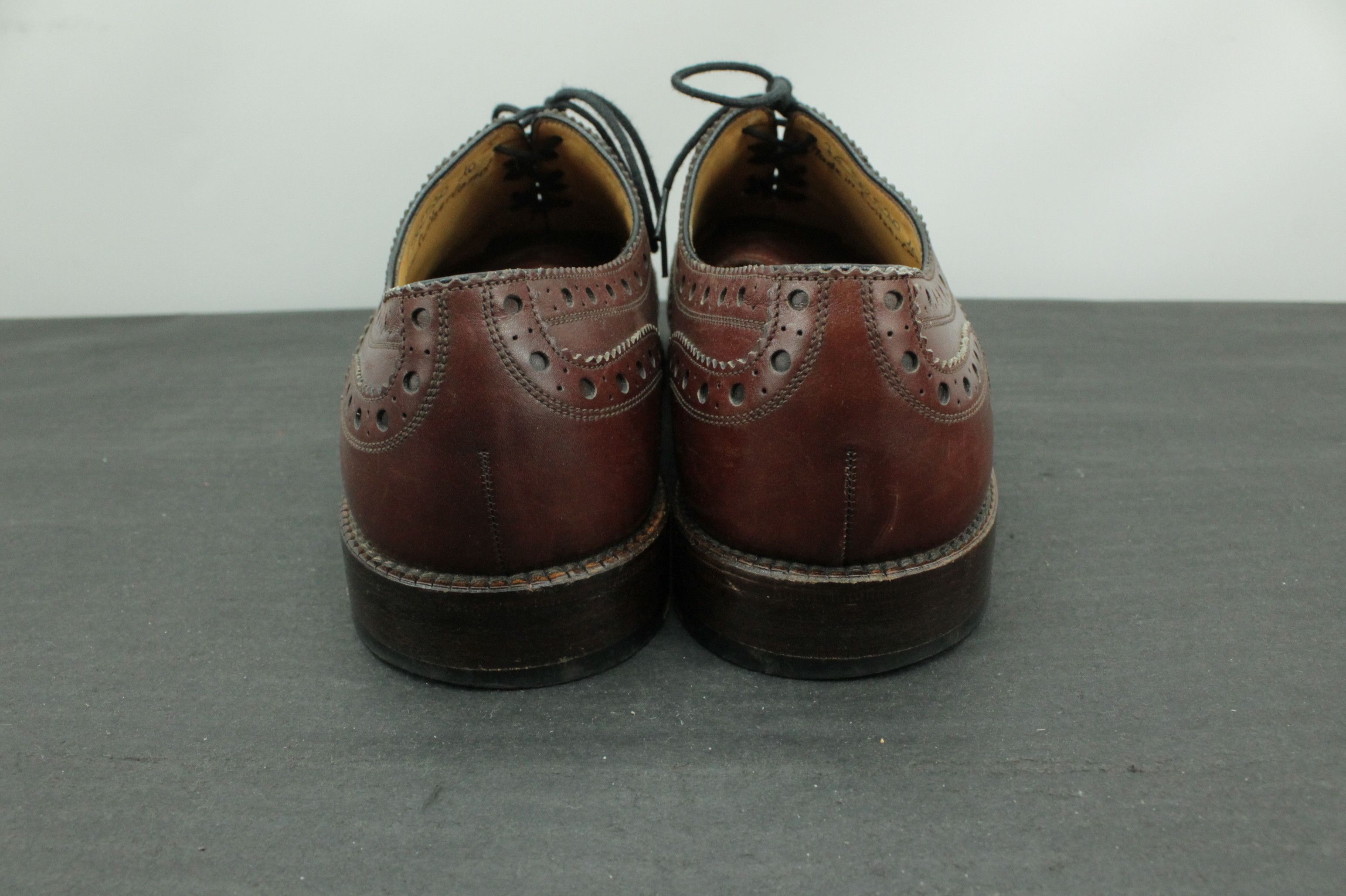 Bally Bally Scribe Handmade Brown Oxford Brogue Dress Men's Shoes Size US 8 / EU 41 - 5 Thumbnail