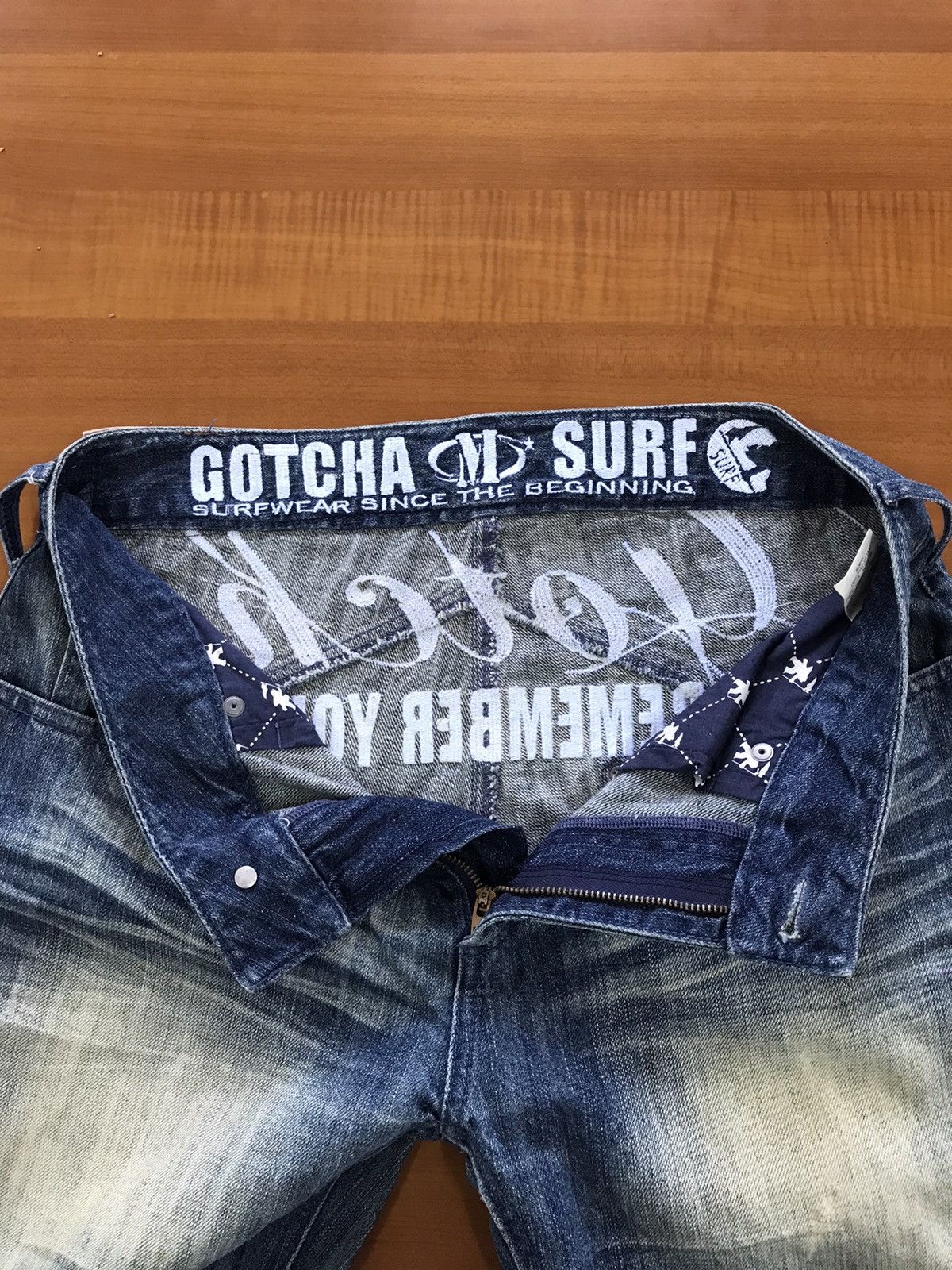Gotcha Gotcha Vintage Surf Jeans - 90s Vibes Size US 30 / EU 46 - 7 Thumbnail