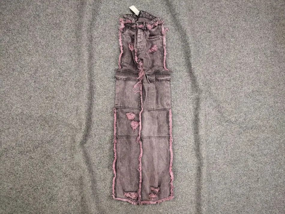 If Six Was Nine Vintage Denim flare cargo jeansJunya Watanabe Playboi Carti Size US 29 - 1 Thumbnail