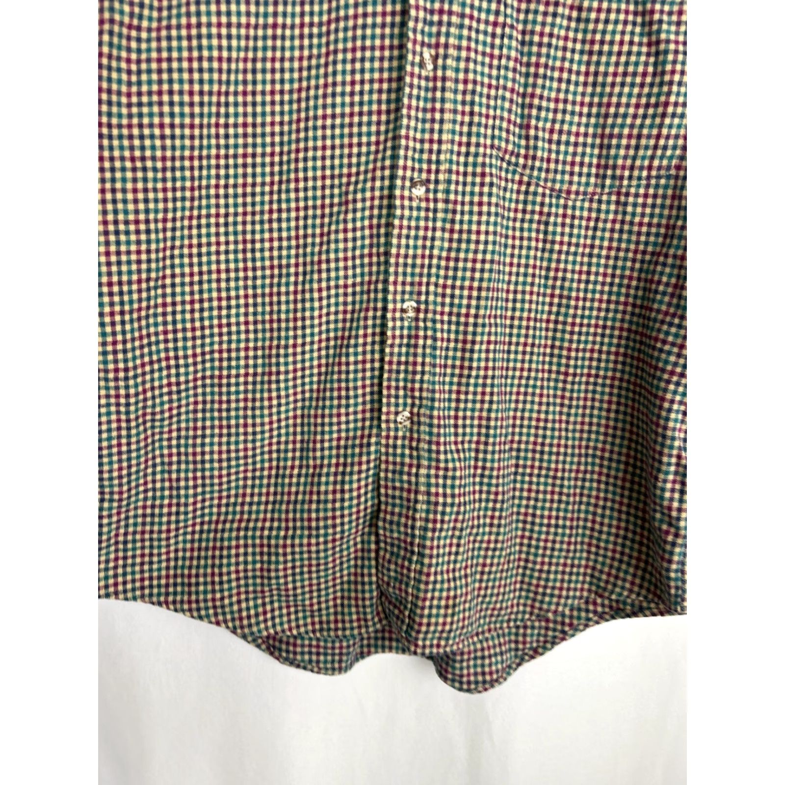 American Eagle Outfitters VINTAGE American Eagle Outfitters Shirt Mens L Flannel Button-Up Green Beige Red USA Size US L / EU 52-54 / 3 - 5 Thumbnail