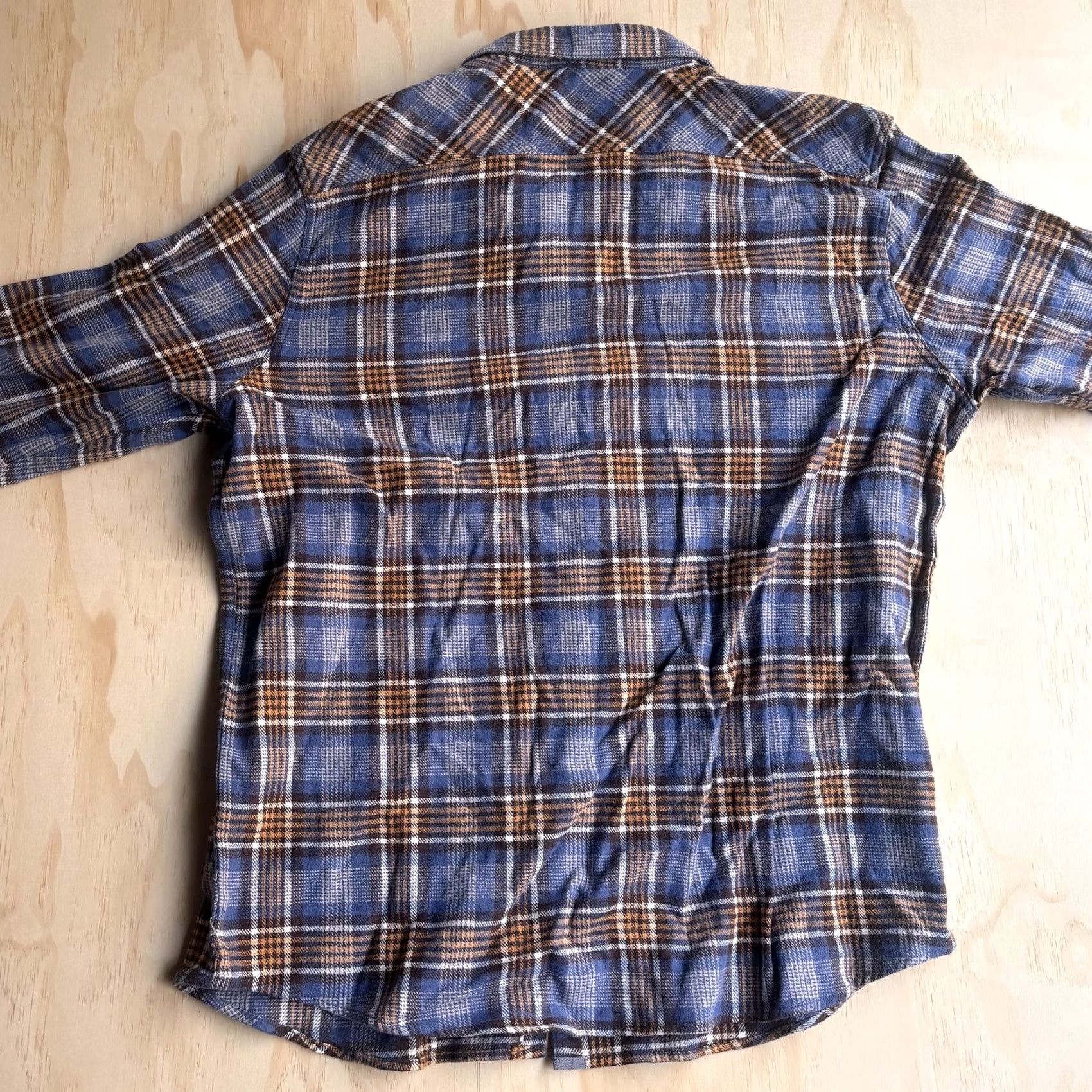 Lee Lee Shirt Mens 2XL Blue Plaid Flannel Long Sleeve Button Up Casual Workwear Size US XXL / EU 58 / 5 - 5 Thumbnail