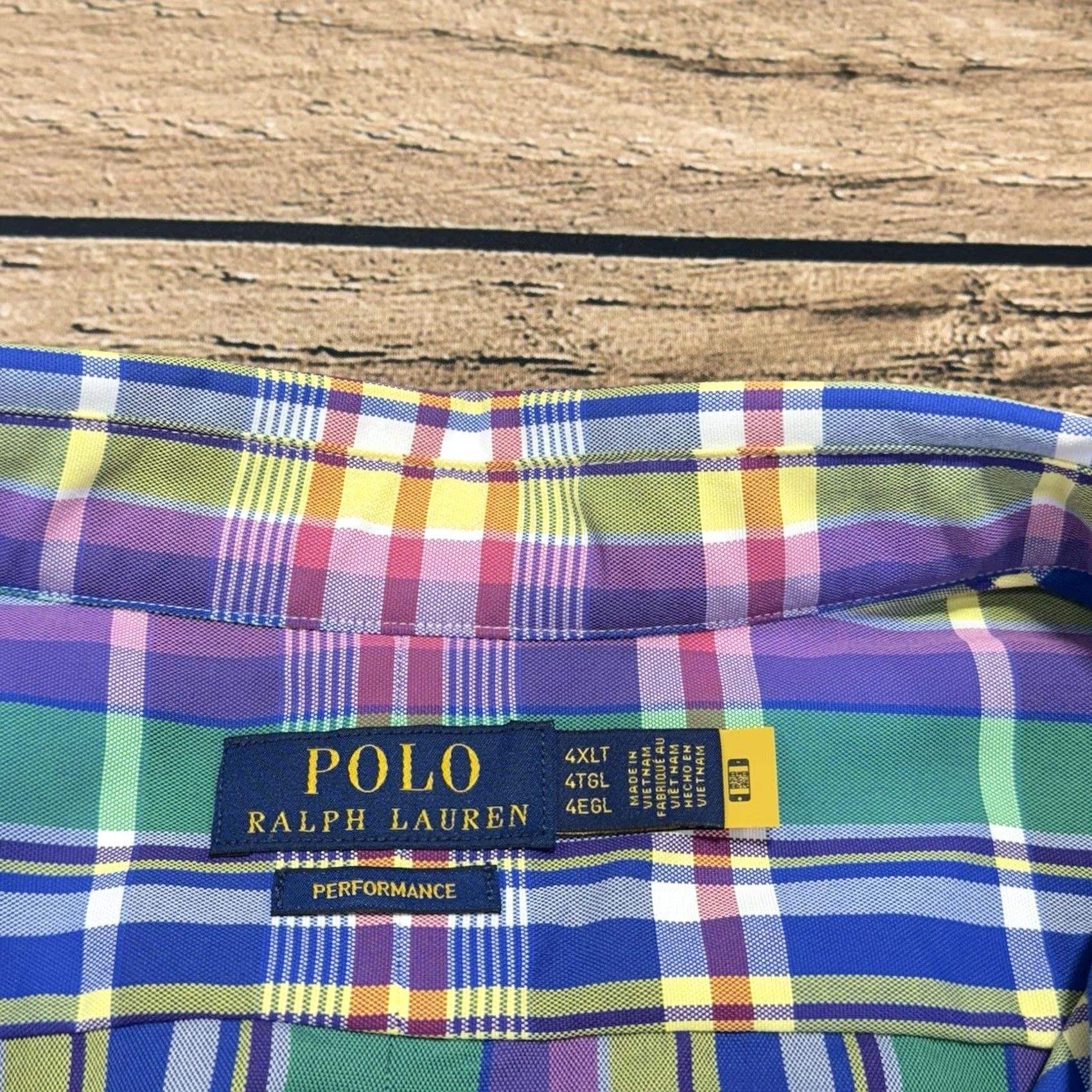 Polo Ralph Lauren VINTAGE Polo Ralph Lauren Shirt 4XLT Big Tall Plaid Performance Classic Oxford NWT Size US XXL / EU 58 / 5 - 3 Thumbnail
