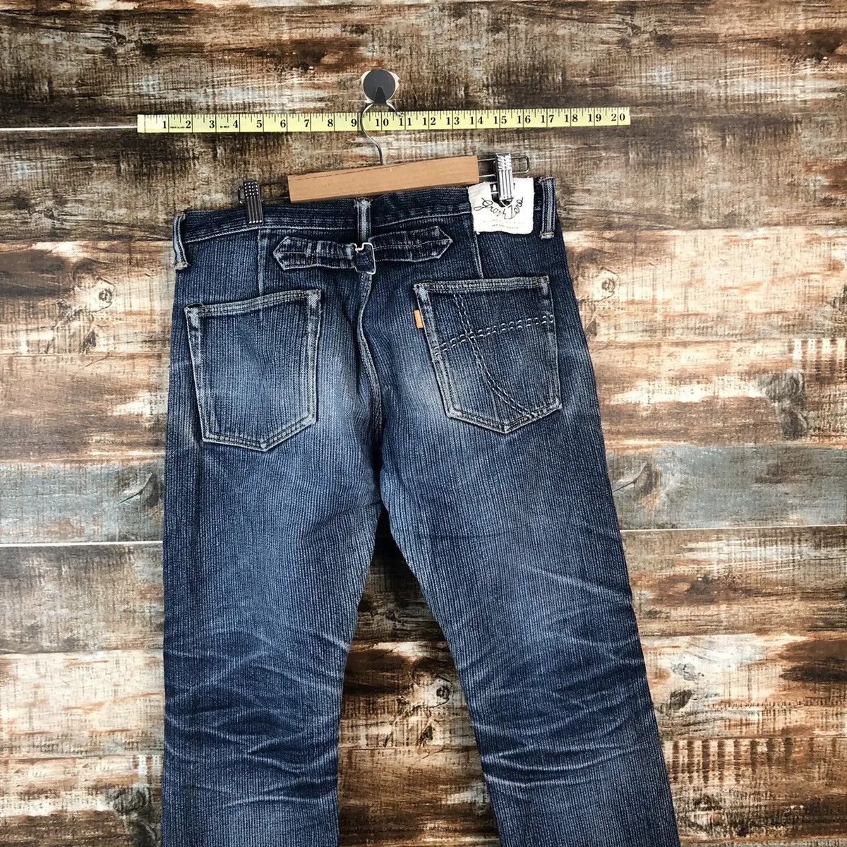 Edition Japan DL Graph Zero Denimio Distressed selvedge Denim Pants #A2073 Size US 33 - 13 Thumbnail