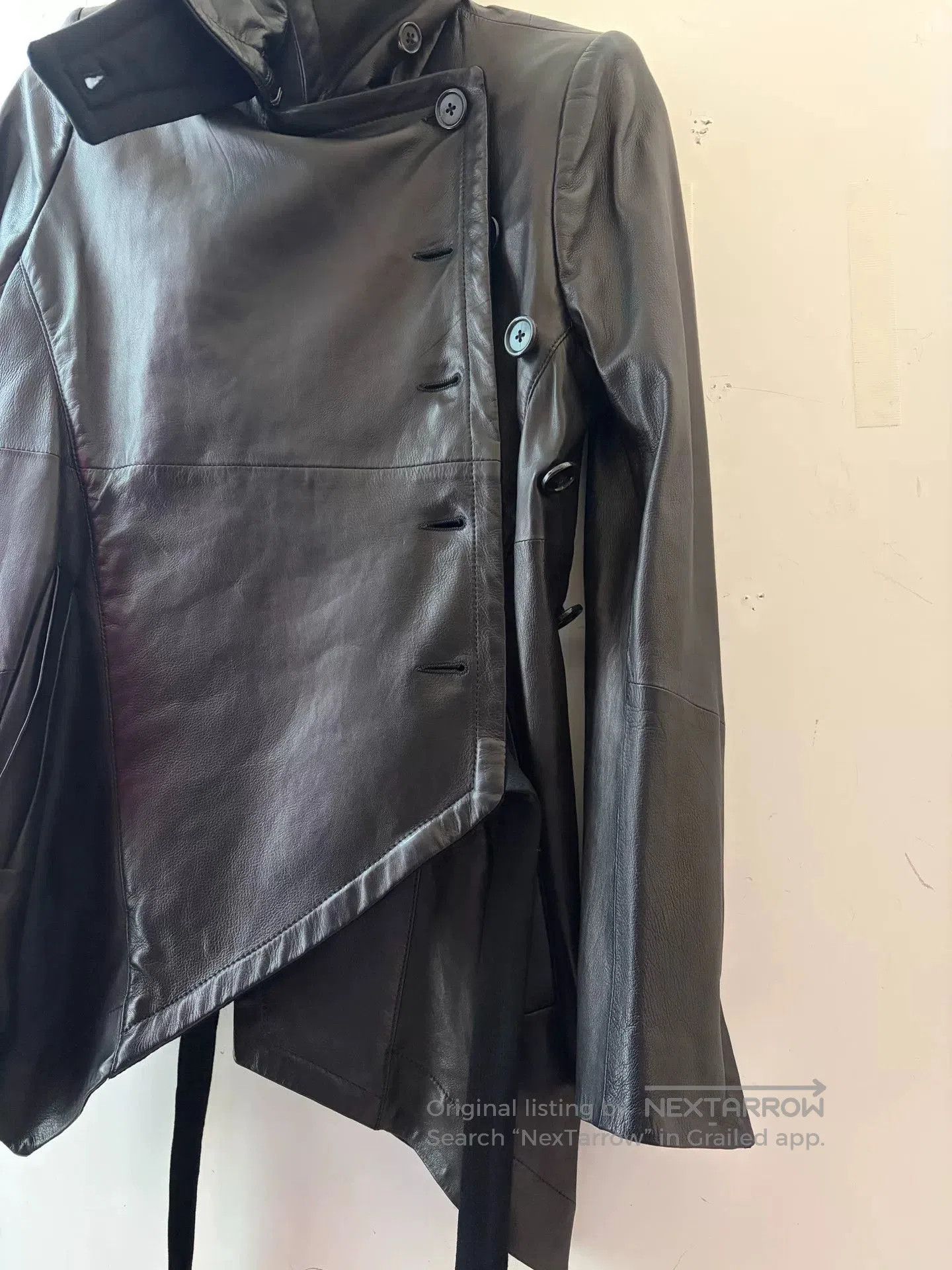 Ann Demeulemeester Ann Demeulemeester Napoleon Leather Jacket. Size XXS / US 00 / IT 34 - 3 Thumbnail