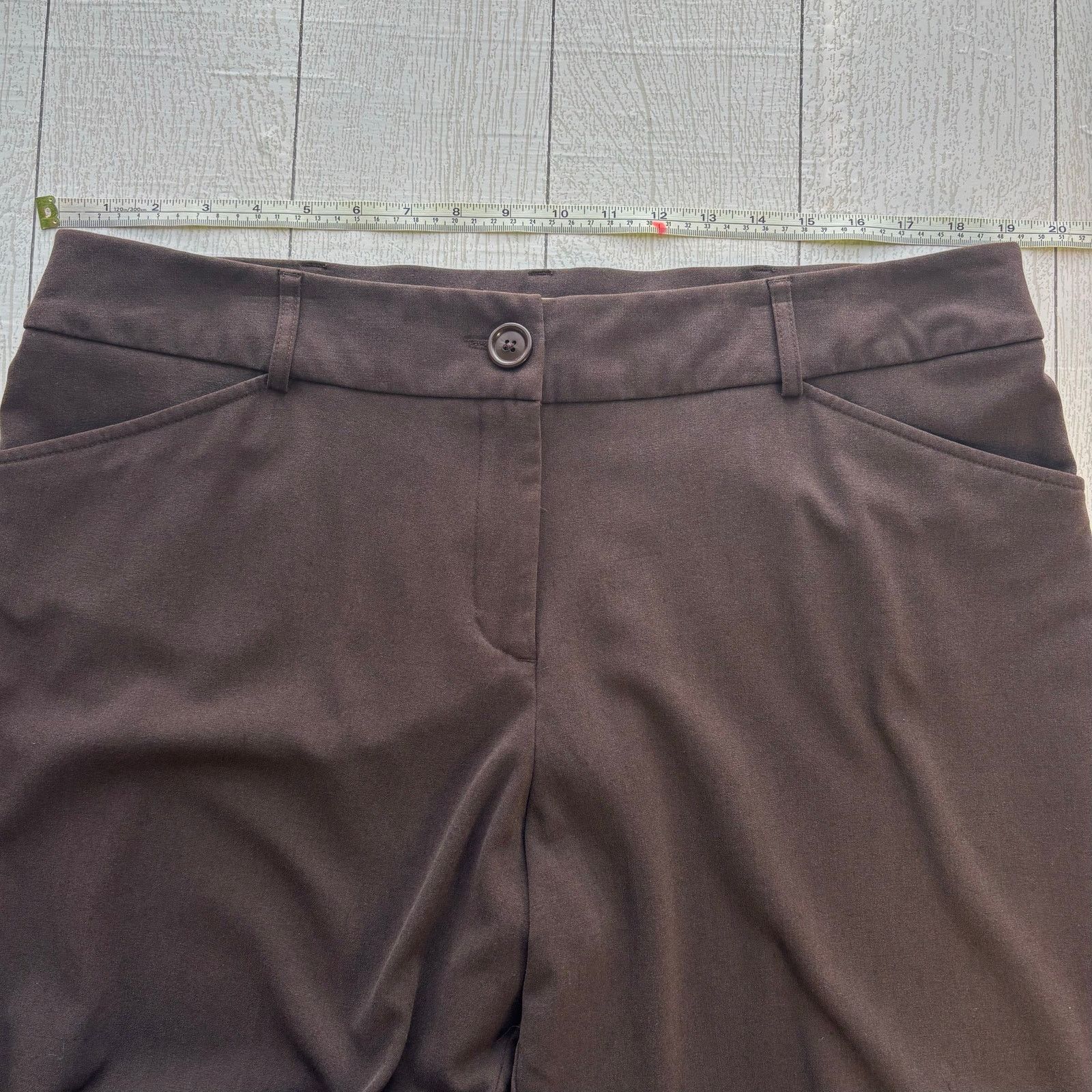 Other Dressbarn Brown Capri Pants Size 16W Size 38" / US 16 / IT 52 - 3 Thumbnail