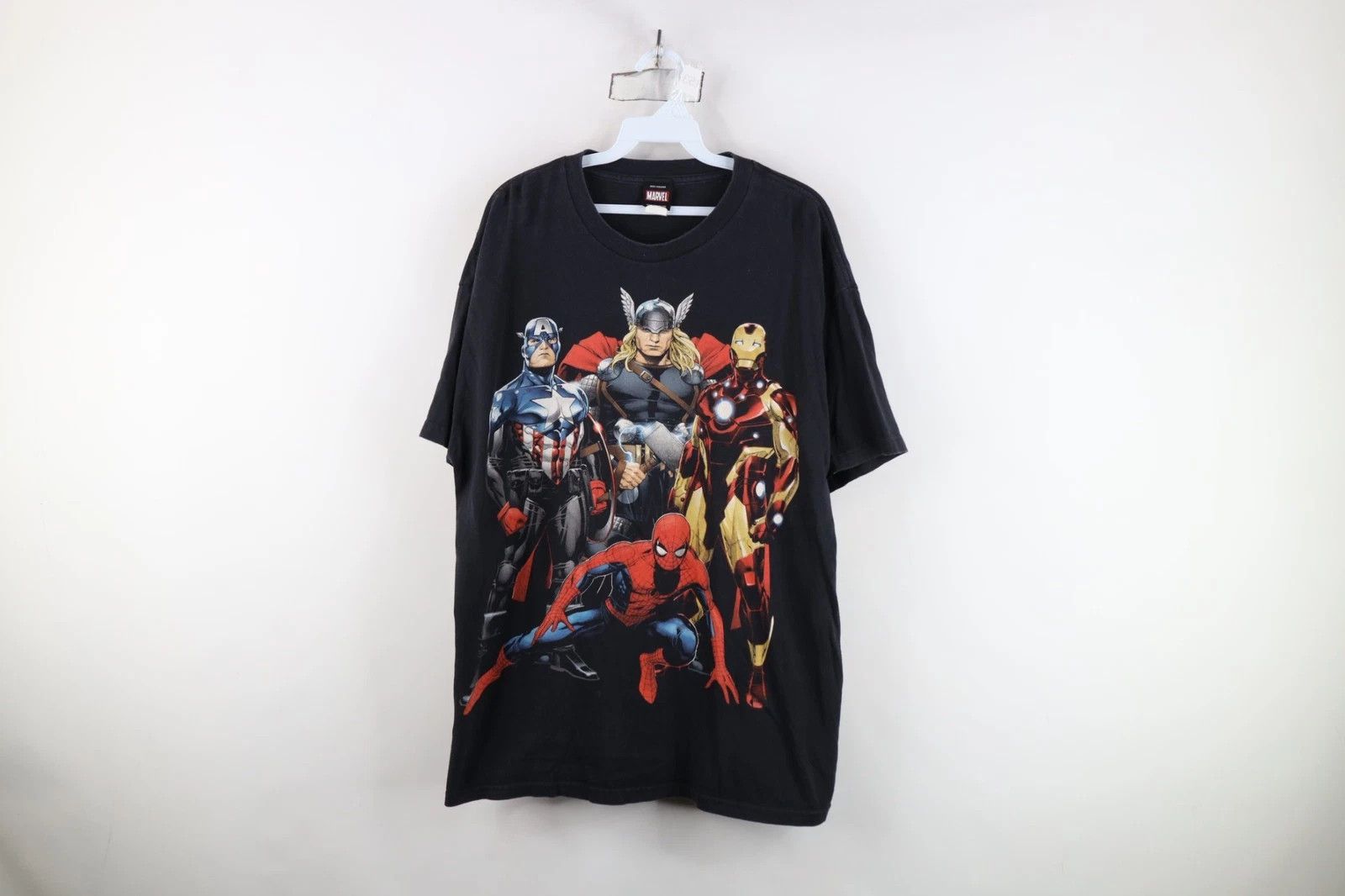 Marvel Comics Vintage Y2K Marvel Comics Spiderman Thor Iron Man T-Shirt Size US XL / EU 56 / 4 - 1 Thumbnail