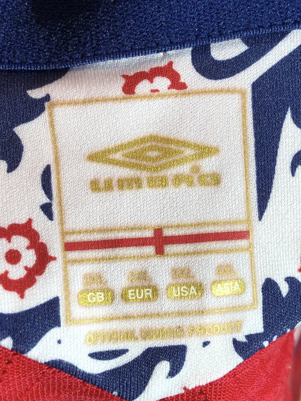 Umbro × Vintage Umbro Vintage Soccer Jersey England Terry Size US XXL / EU 58 / 5 - 8 Thumbnail