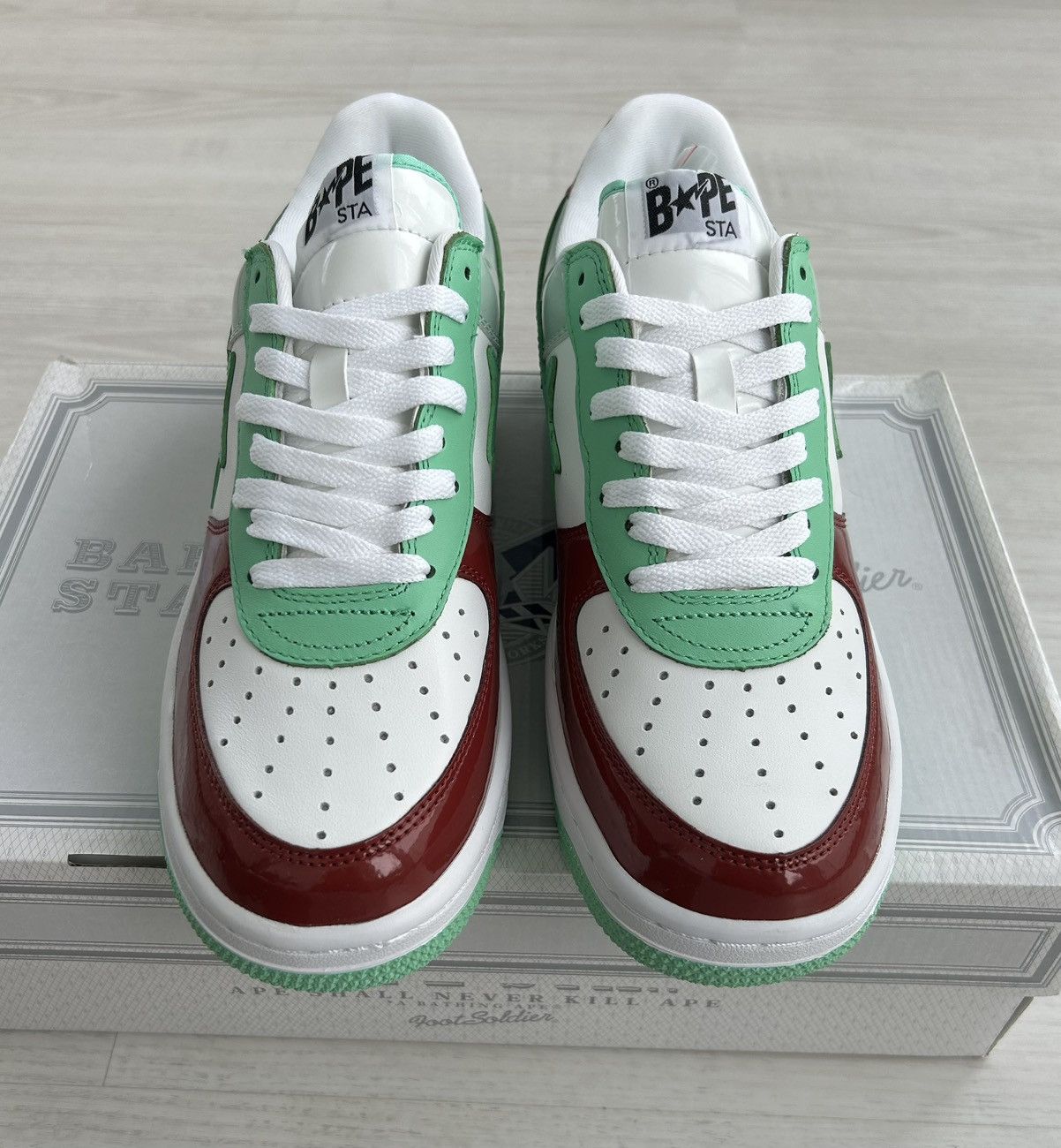 Bape VERY RARE OG 2009 A BATHING APE SENDAI EXCLUSIVE BAPESTA Size US 10 / EU 43 - 3 Thumbnail