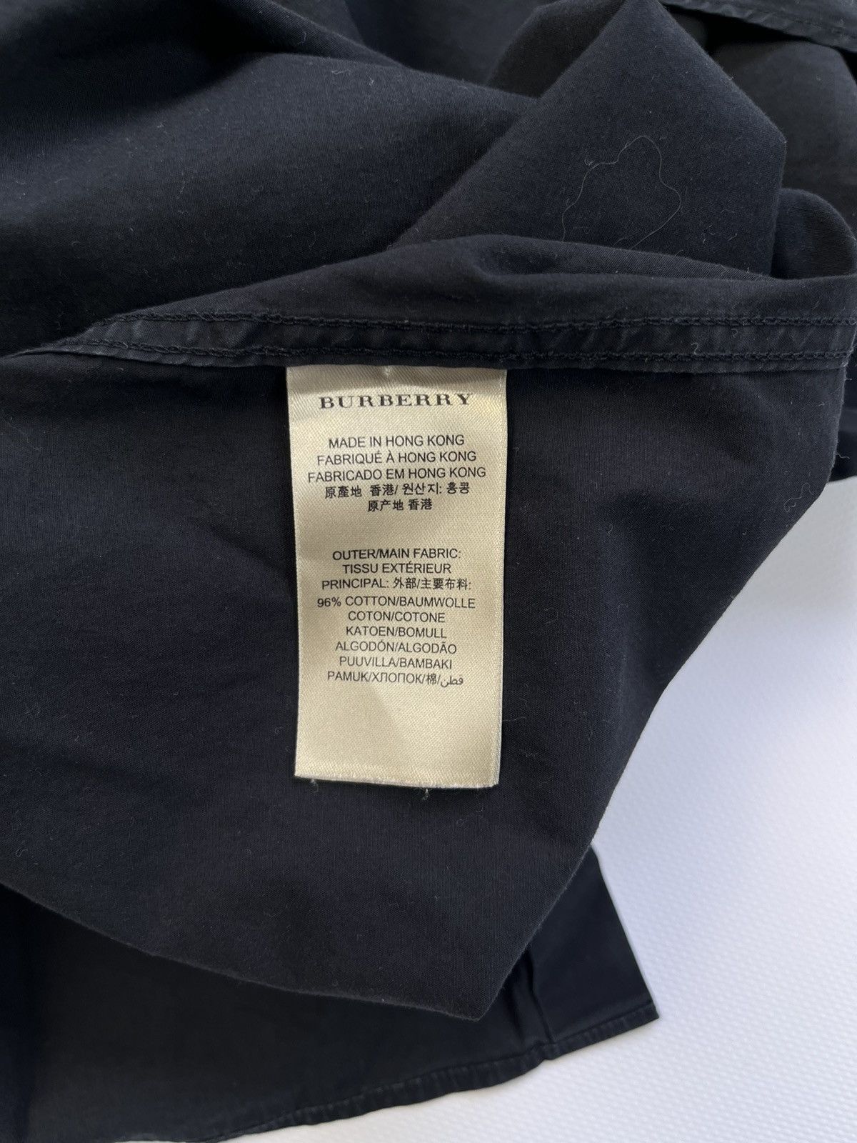 Burberry Burberry Brit Luxury Cotton Long Sleeve Shirt Size US L / EU 52-54 / 3 - 8 Thumbnail