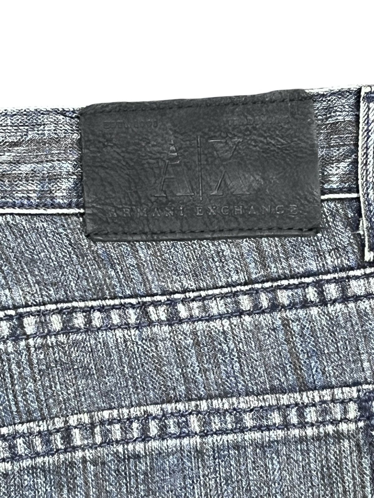 Armani Exchange Armani Exchange USA-Made Pinstripe Flare Denim - Rare Find Size US 31 - 8 Thumbnail
