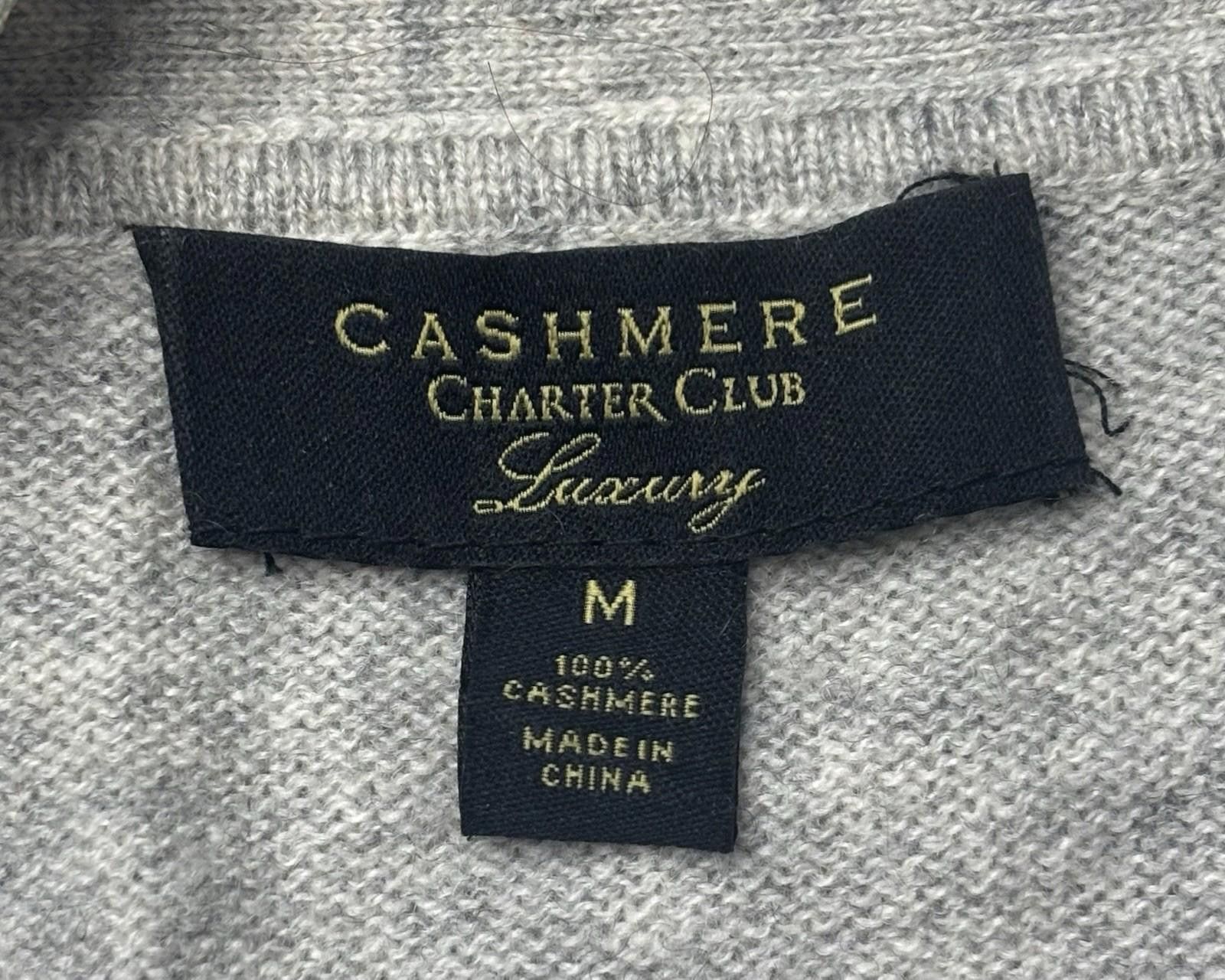 Charter Club Charter Club Luxury Cardigan Sweater Womens Medium Cashmere Size M / US 6-8 / IT 42-44 - 2 Thumbnail