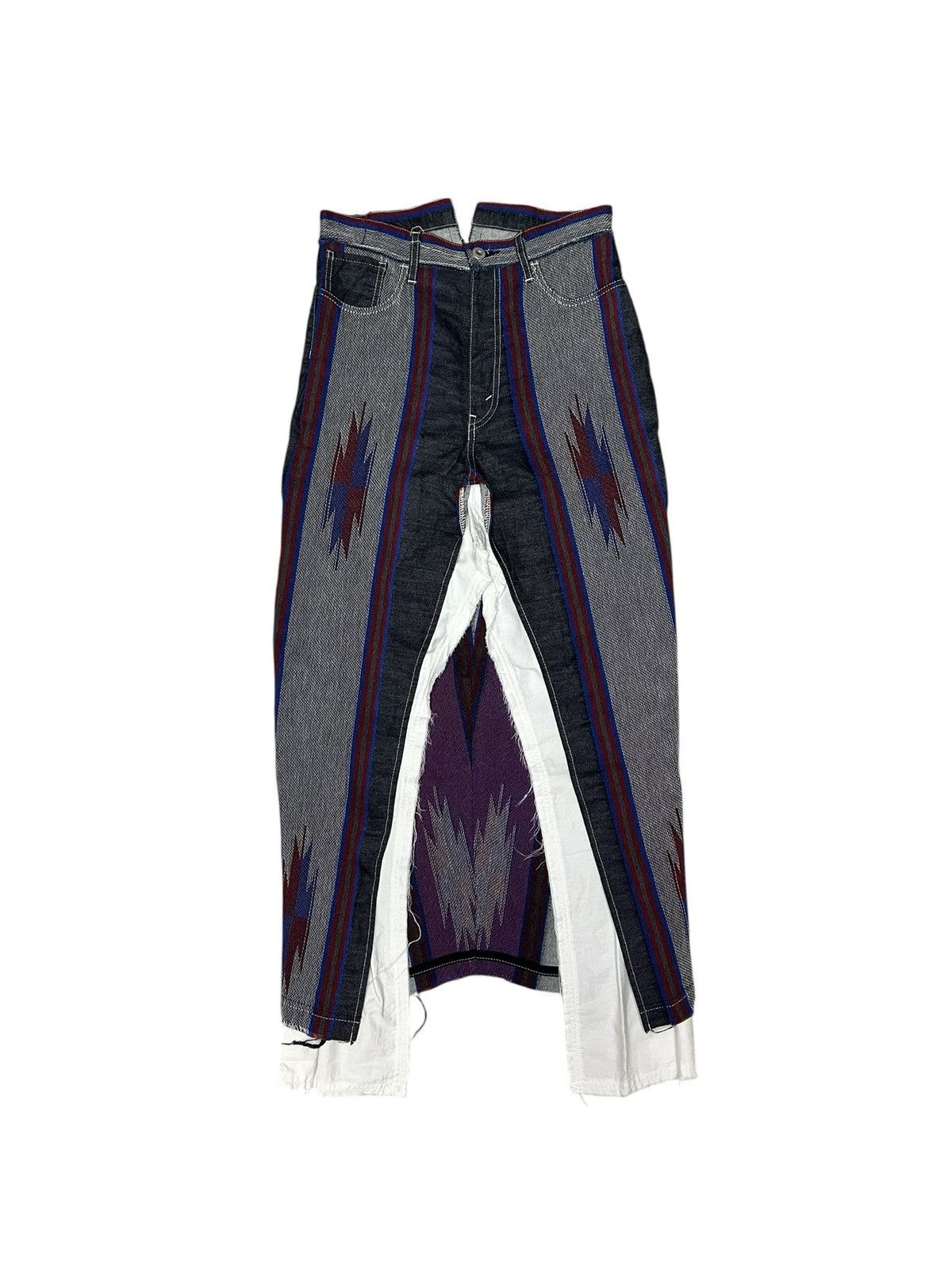 Junya Watanabe S/S 14 Deconstructed Denim Skirt Size 28" / US 6 / IT 42 - 1 Thumbnail