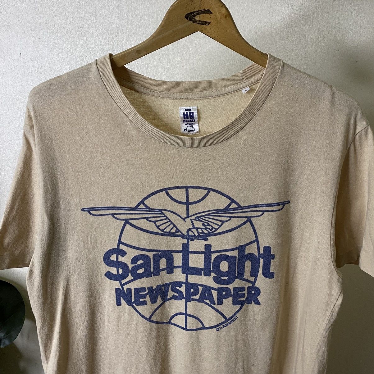 Japanese Brand HR Market San Light Newspaper T Shirt Size US M / EU 48-50 / 2 - 2 Thumbnail