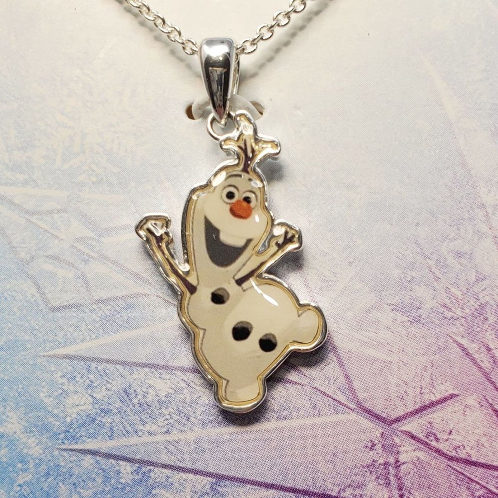 Disney Disney Frozen Olaf Fine Silver Plated Necklace NIP Size ONE SIZE - 1 Thumbnail