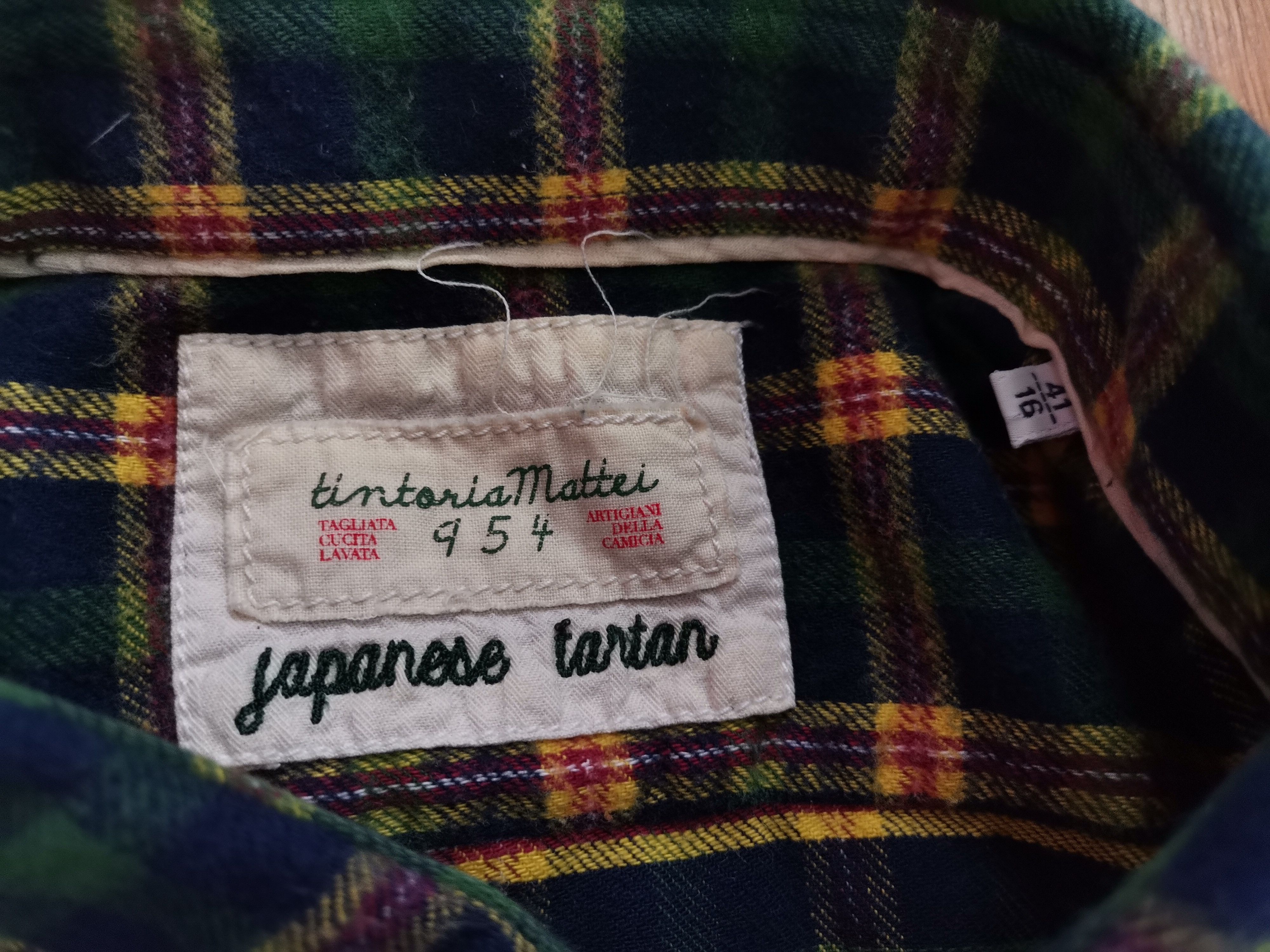 Tintoria Mattei Vintage Tintoria Mattei Checkered Flannel Size US L / EU 52-54 / 3 - 2 Thumbnail