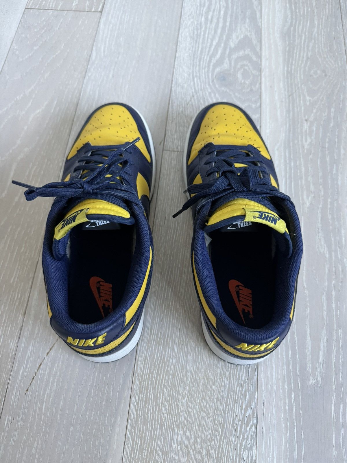Nike Michigan Dunk Low Navy Yellow Size US 10 / EU 43 - 2 Thumbnail