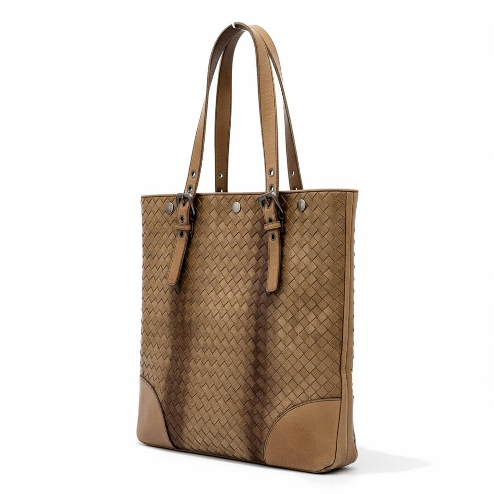 Bottega Veneta Bottega Veneta - Woven Leather Tote Bag Brown Size ONE SIZE - 1 Thumbnail