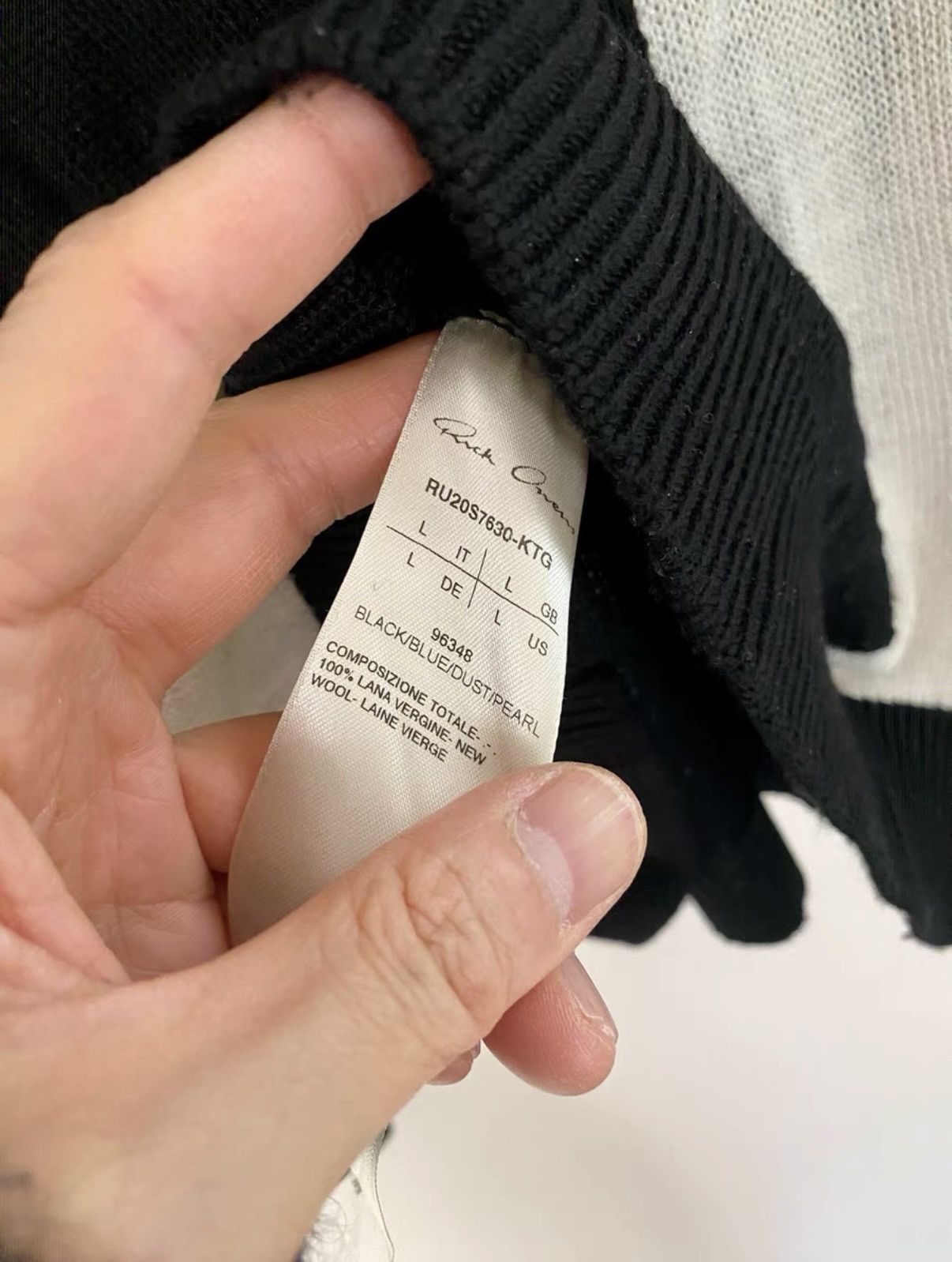 Rick Owens RICK OWENS Mainline Wool Knit Sweater Size US L / EU 52-54 / 3 - 2 Thumbnail