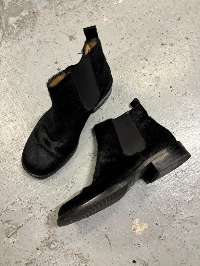 Dolce & Gabbana Dolce & Gabbana Black Calf Hair Chelsea Boots Size US 7 / EU 40 - 5 Thumbnail
