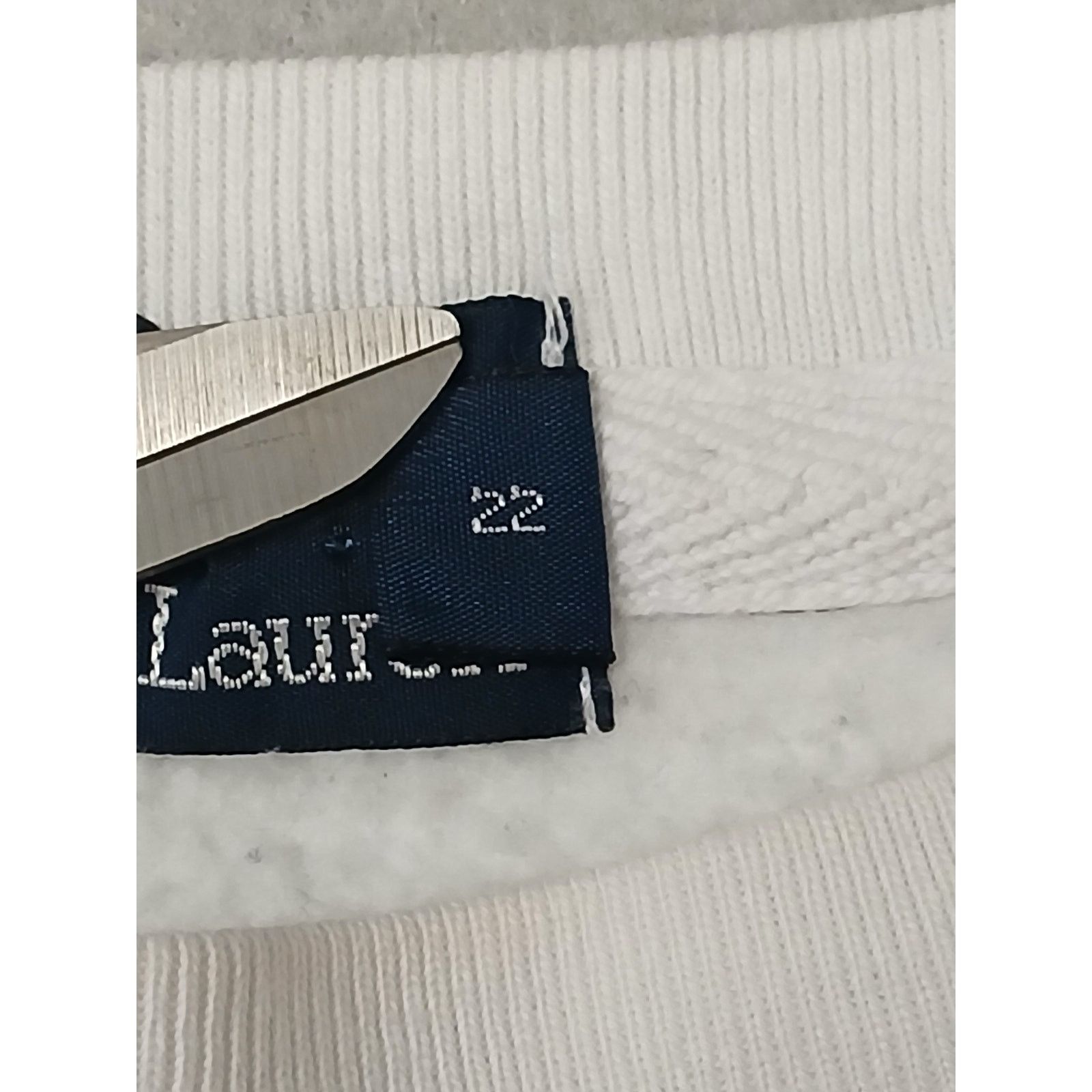 Polo Ralph Lauren Polo Ralph Lauren (Medium) White Crop Crew Sweatshirt Size M / US 6-8 / IT 42-44 - 7 Thumbnail