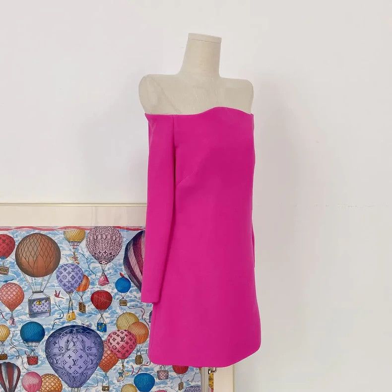 Valentino Valentino Pink one-shoulder dress Size S / US 4 / IT 40 - 3 Thumbnail