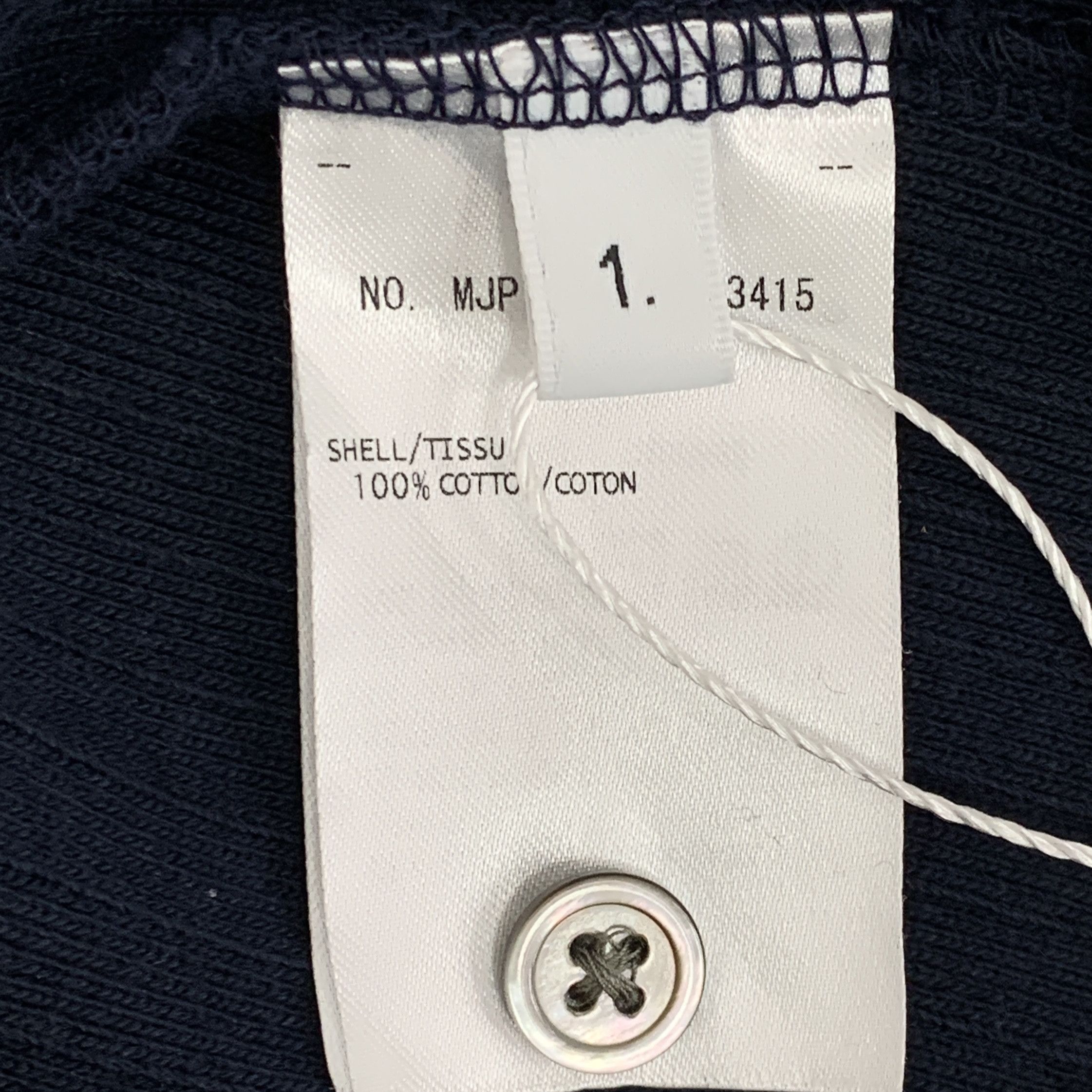 Thom Browne Thom Browne Four-Bar Polo Navy (1) Size US S / EU 44-46 / 1 - 6 Thumbnail