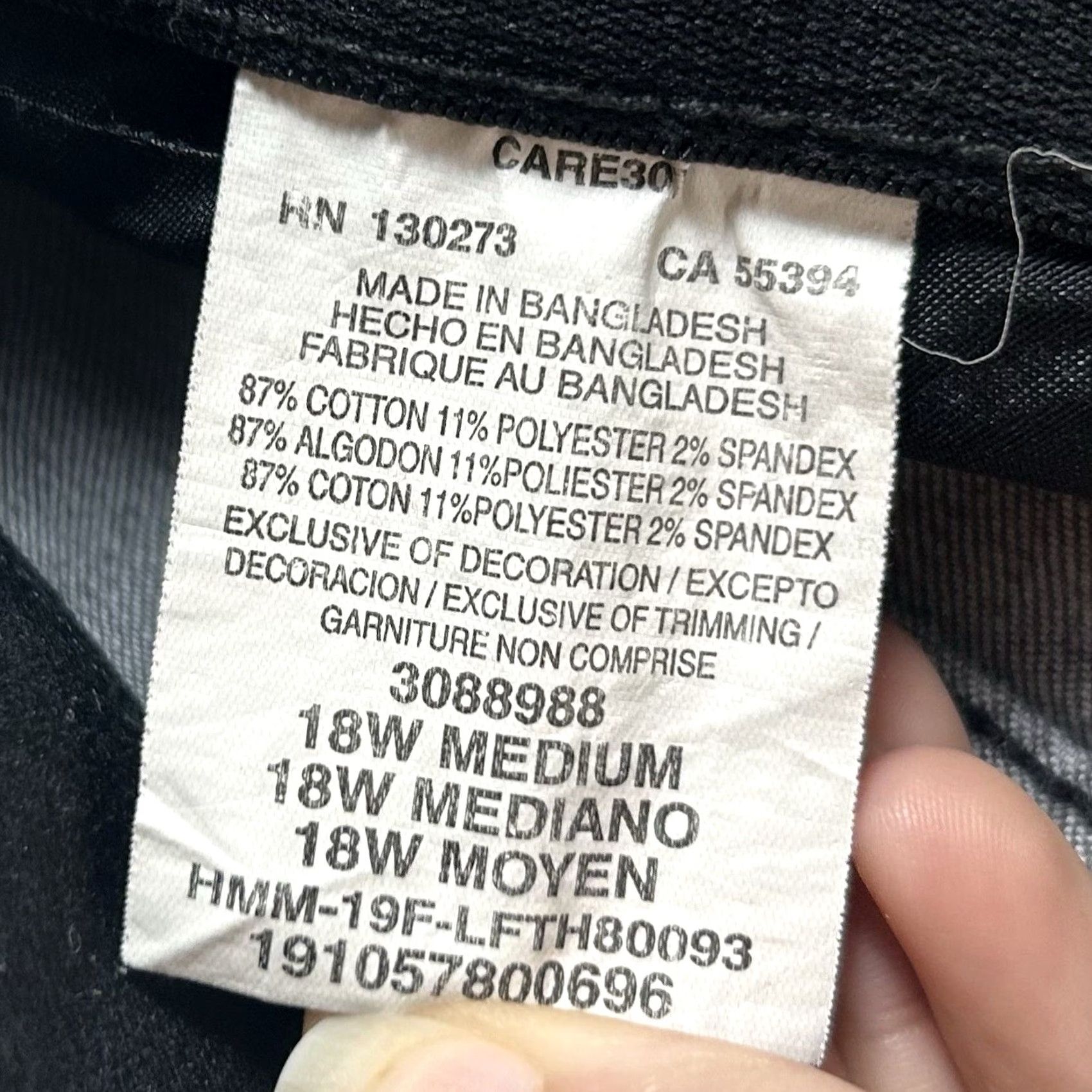 Lee Lee 18W Flex Motion Straight Leg Chino Pants Women's Gray Mid Rise Regular Fit Size 40" / US 18 - 6 Thumbnail