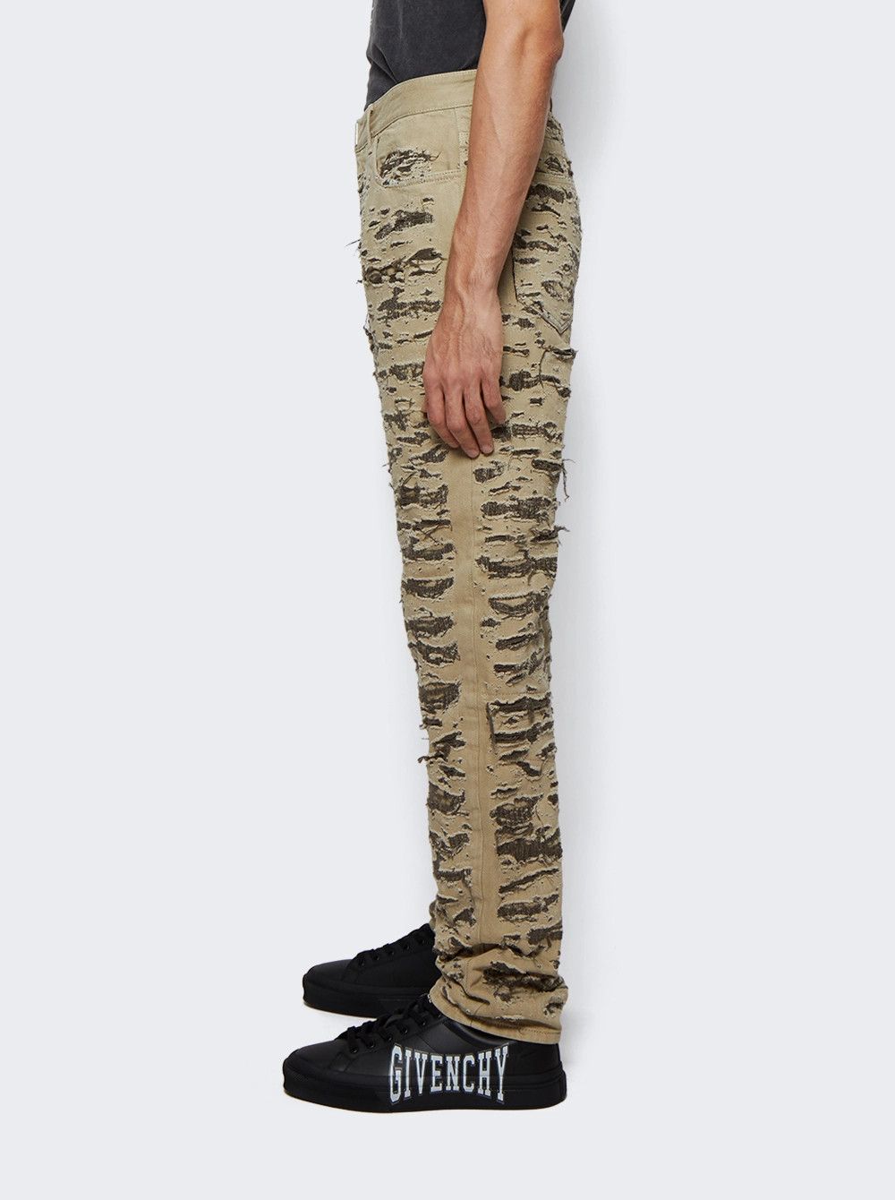 Givenchy o1mle0426 Zipped Slim Fit Denim Trousers in Brown Size US 38 / EU 54 - 4 Thumbnail