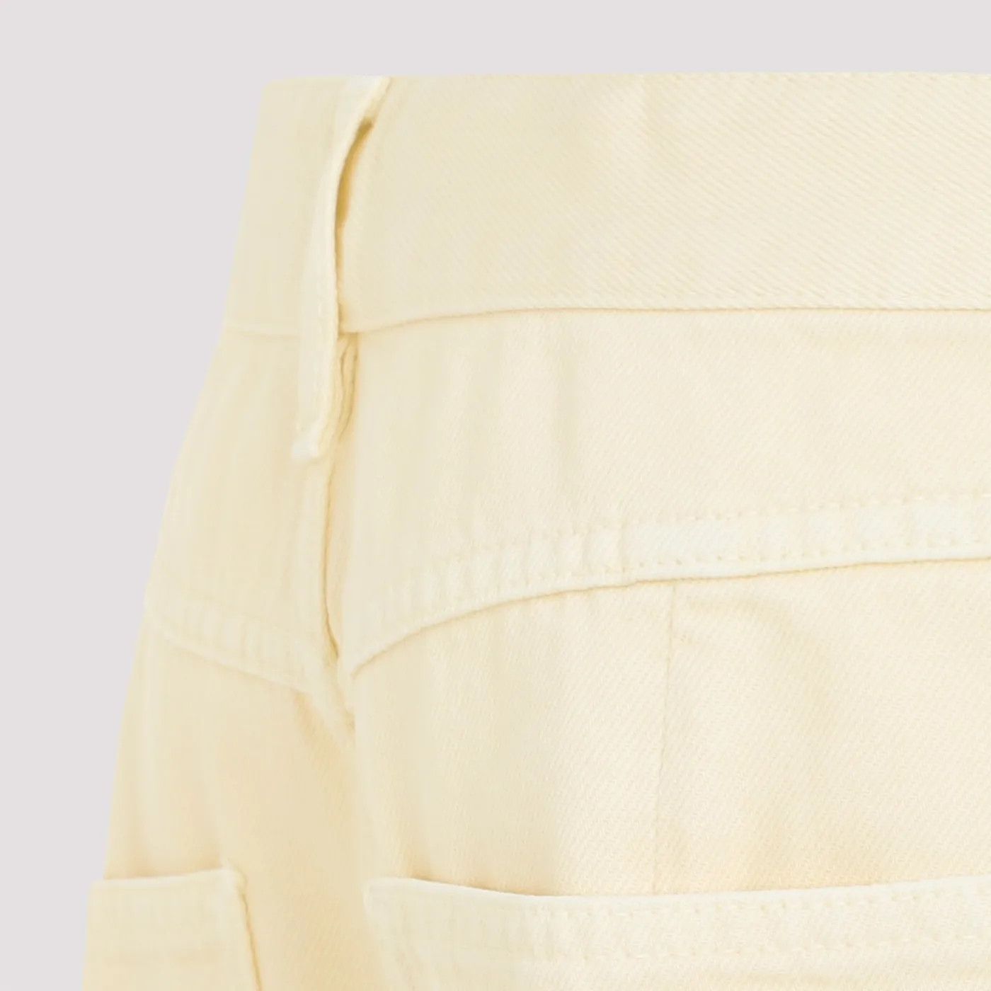 Bottega Veneta o1n1vont1225 Curved Shape Wash Denim Jeans in Yellow Size 27" / US 4 / IT 40 - 4 Thumbnail