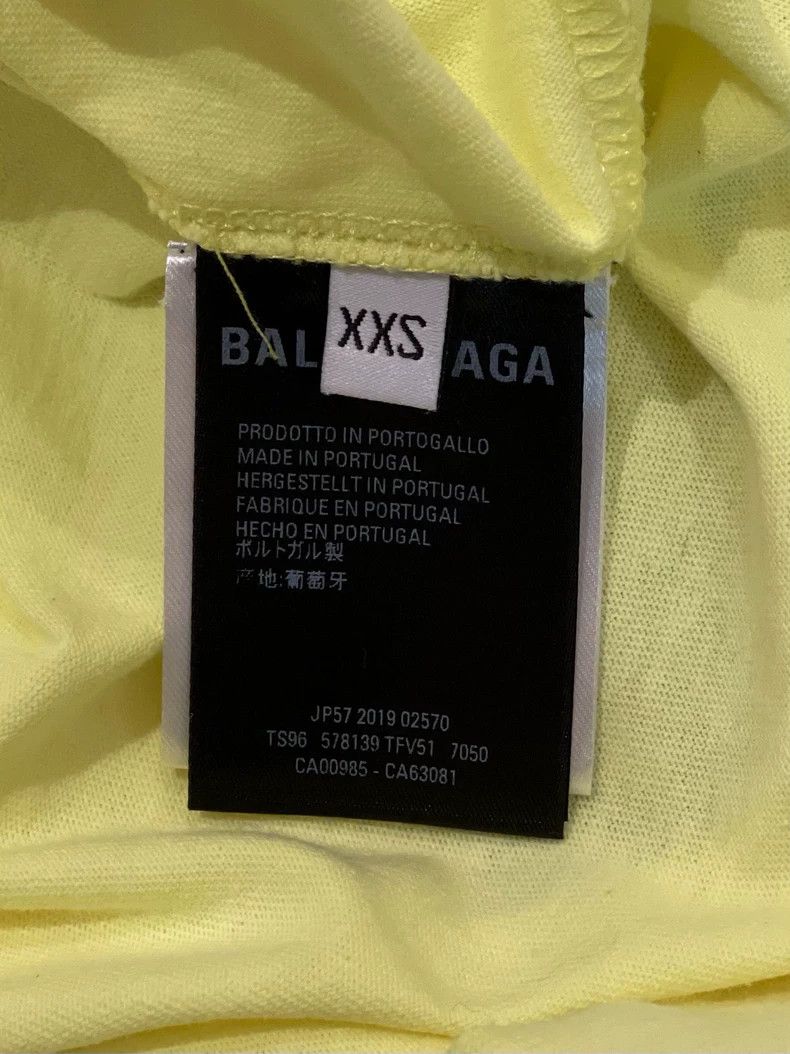 Balenciaga Balenciaga Yellow Logo Short Sleeve T-shirt 2502-Nextarrow Size US XXS / EU 40 - 6 Thumbnail