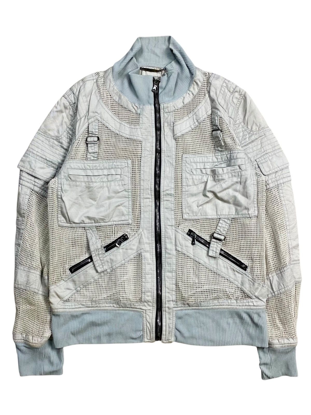 Dolce & Gabbana FW 2007 Dolce & Gabbana Archive Mesh Bondage Bomber Jacket Size US M / EU 48-50 / 2 - 4 Thumbnail
