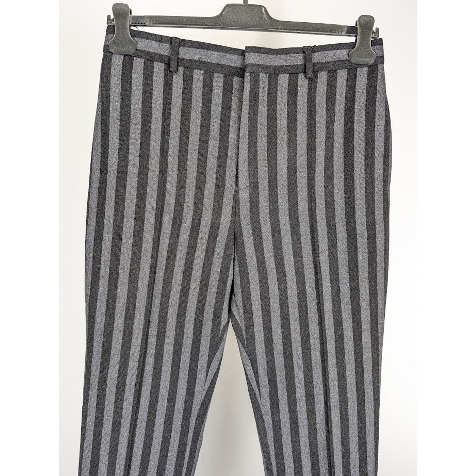Saint Laurent Paris o1rshd1 Q:2 / Tailleur Rayure Brossee Pant in Gris Anthr Size US 34 / EU 50 - 2 Thumbnail